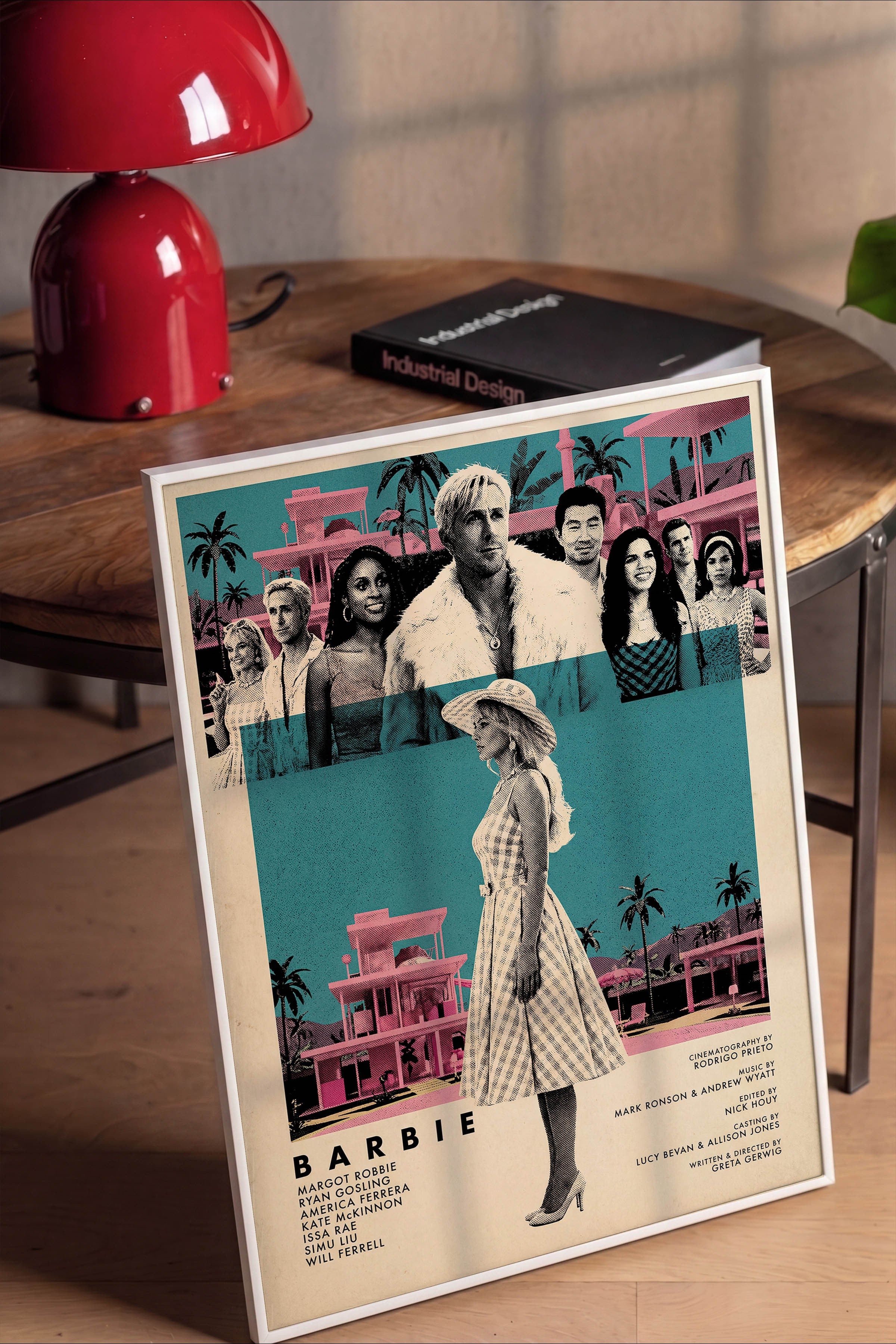 Barbie Beyaz Çerçeveli Poster, Sinema ve Dizi Tablo, Film Dizi Afişleri NO:112814
