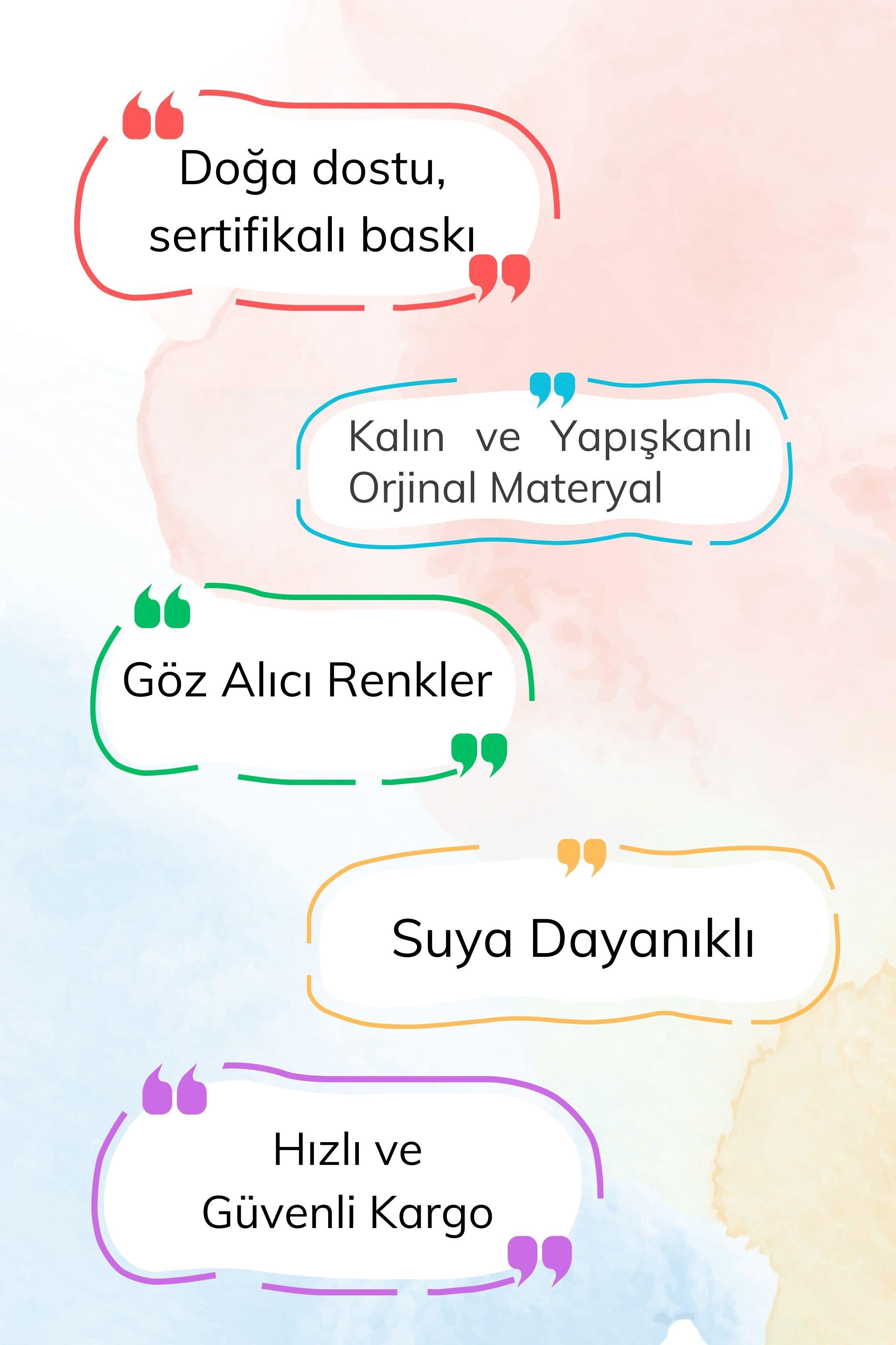 Bebek Odası Sticker Seti Duvar Dekoru, Gökkuşağı ve Puantiye Desen, Çocuk Odası Duvar Stickerı