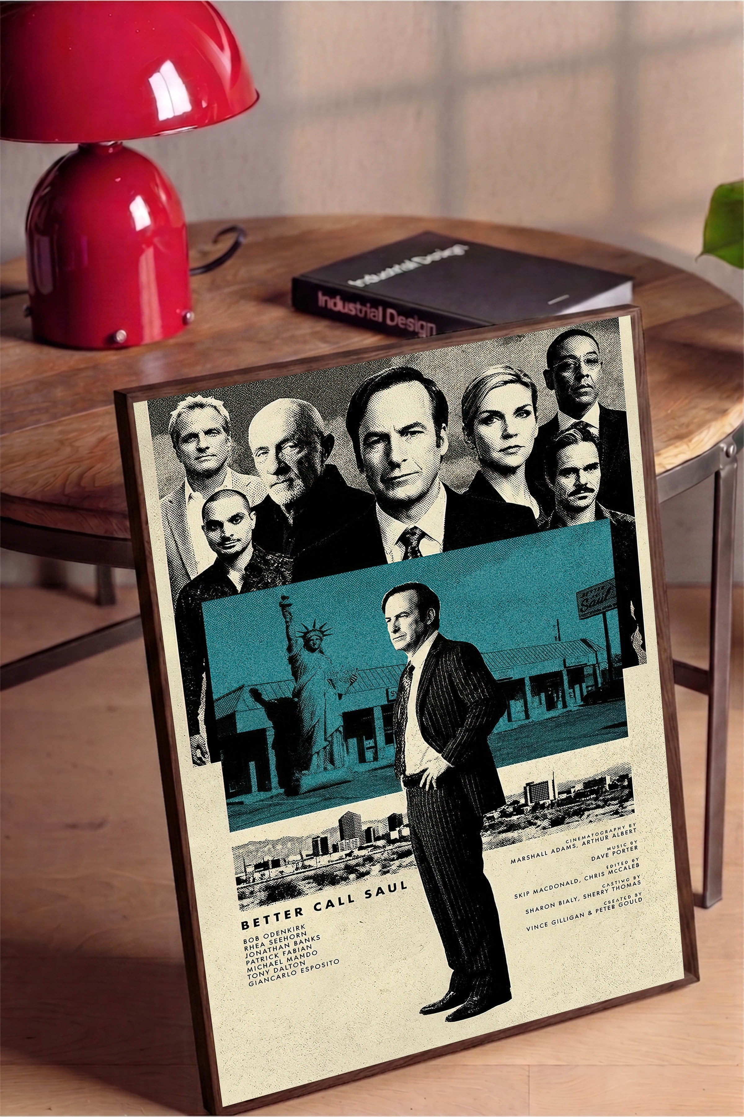 Better Call Saul Kahverengi Çerçeveli Poster, Sinema ve Dizi Tablo, Film Dizi Afişleri NO:112793