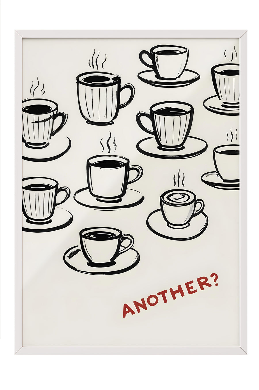 Another? Poster – Beyaz Çerçeveli Tablo