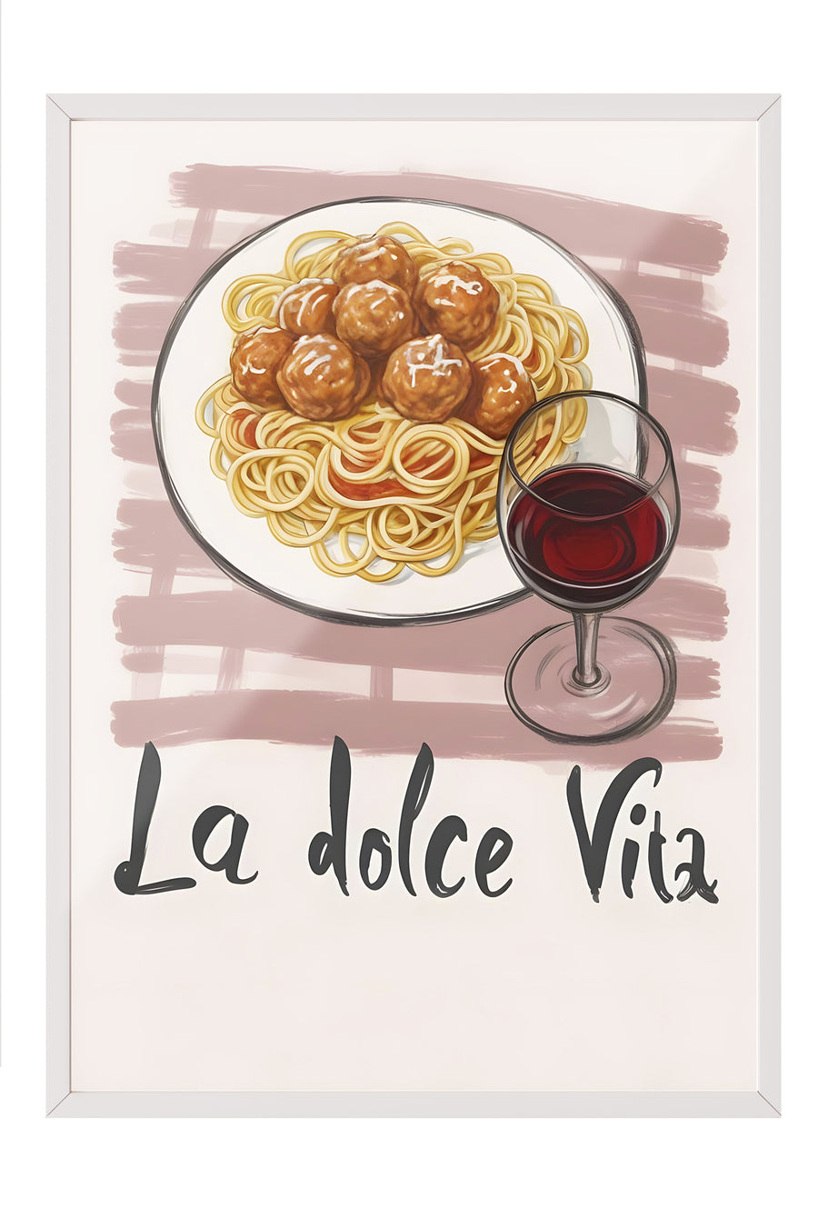 La dolce Vita Poster – Beyaz Çerçeveli Tablo