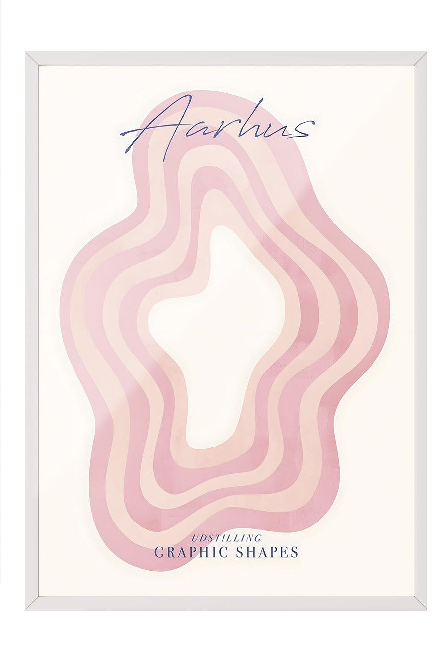 Aarhus Poster – Beyaz Çerçeveli Tablo