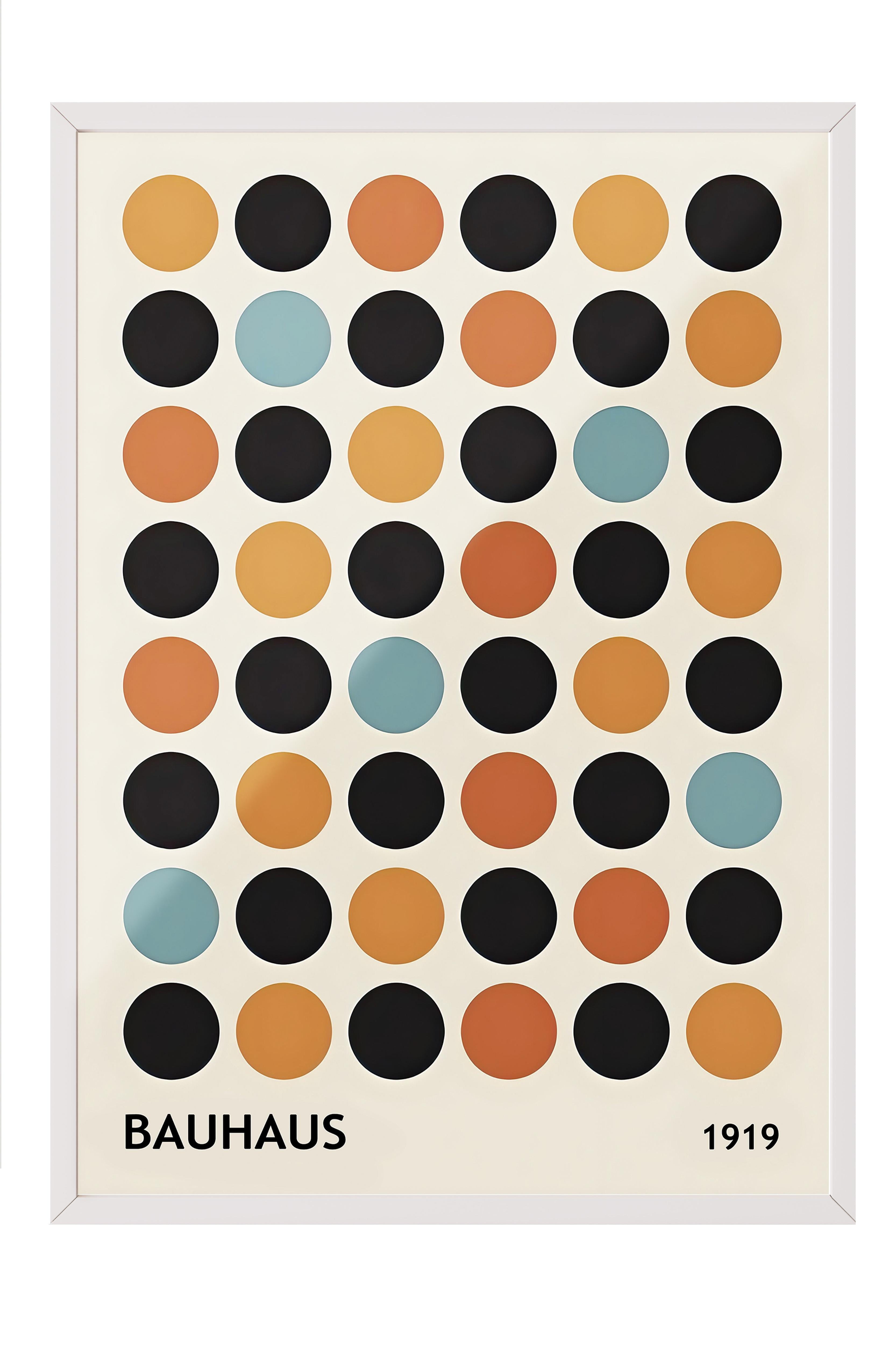 Beyaz Çerçeveli Tablo, Poster ve Çerçeve Seti, Duvar Tablosu, Bauhaus 1919 Comfort Serisi NO:108614