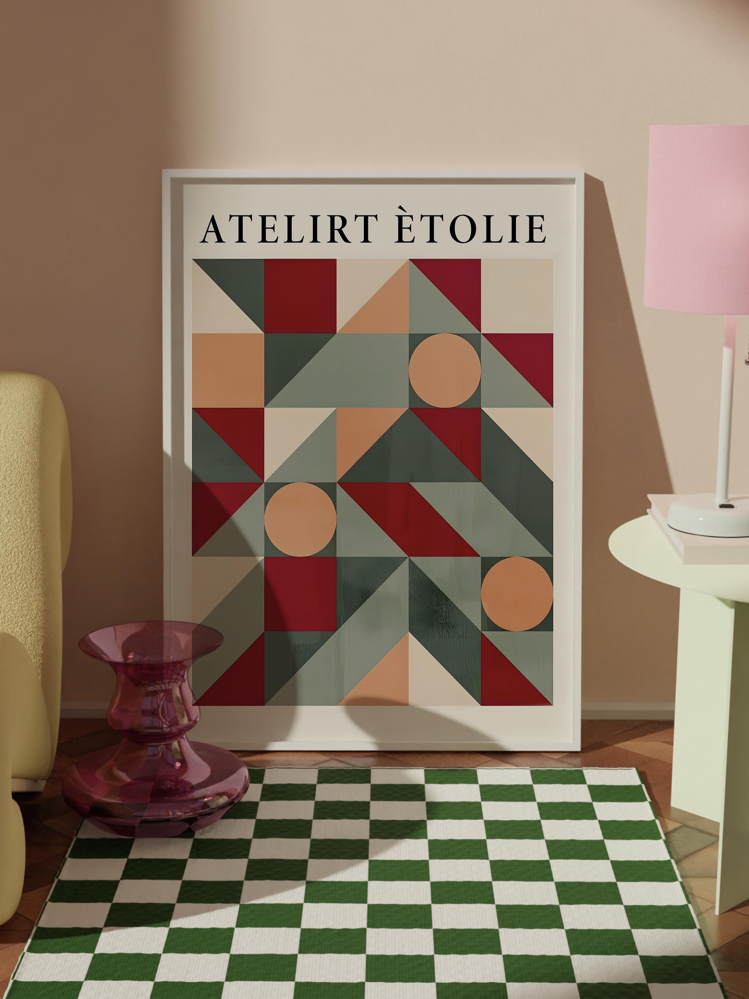 Beyaz Çerçeveli Tablo, Çerçeveli Yılbaşı Poster, Graphic Christmas Tree Comfort Serisi NO:108637