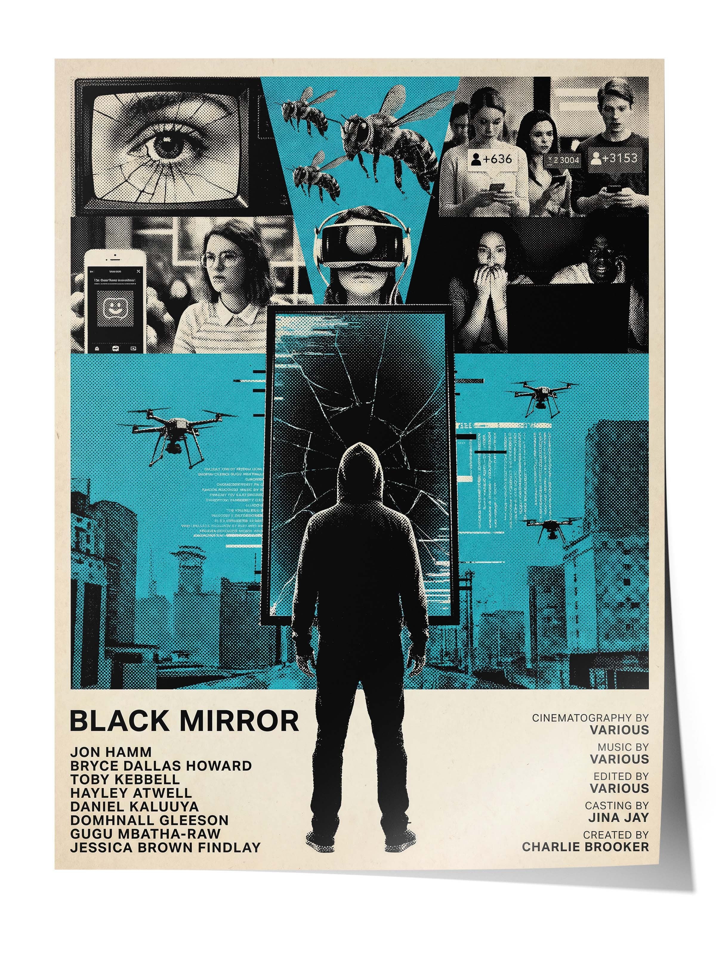 Black Mirror Posteri, Sinema ve Dizi Tablo Posterleri, Film Dizi Afişleri NO:112788