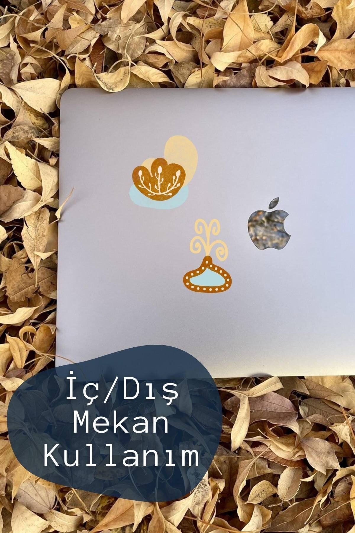 Boho Çizim Temalı Sticker Seti - 10 Adet Etiket Seti- Telefon, Tablet, Defter Laptop Uyumlu Etiket