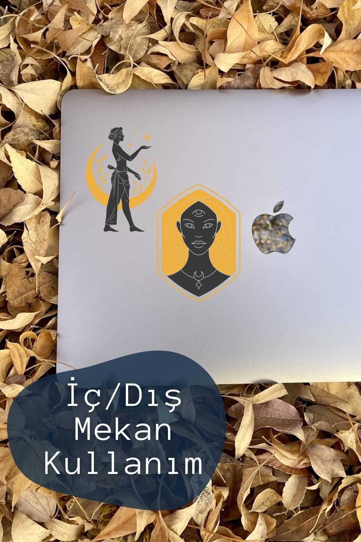 Boho Sticker Seti - 10 Adet Etiket Seti- Telefon, Tablet, Defter Laptop Uyumlu Etiket