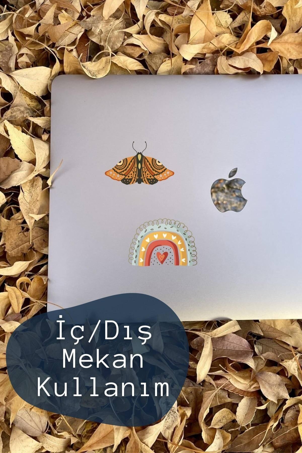 Boho Temalı Sticker Seti - 13 Adet Etiket Seti- Telefon, Tablet, Defter Laptop Uyumlu Etiket