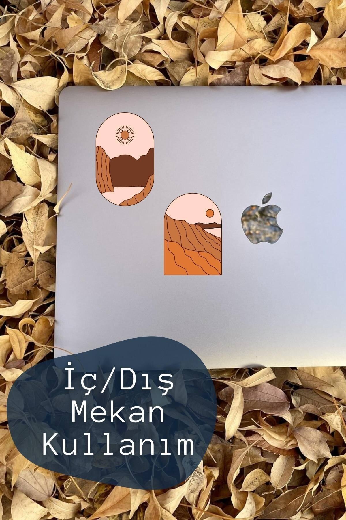 Boho Temalı Sticker Seti - 4 Adet Etiket Seti- Telefon, Tablet, Defter Laptop Uyumlu Etiket