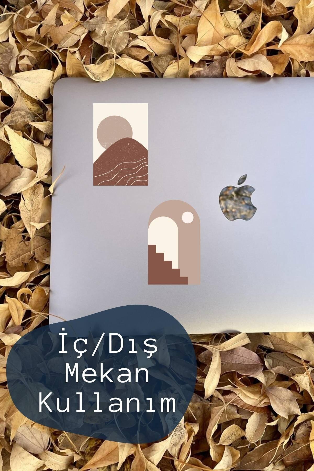 Boho Temalı Sticker Seti - 4 Adet Etiket Seti- Telefon, Tablet, Defter Laptop Uyumlu Etiket