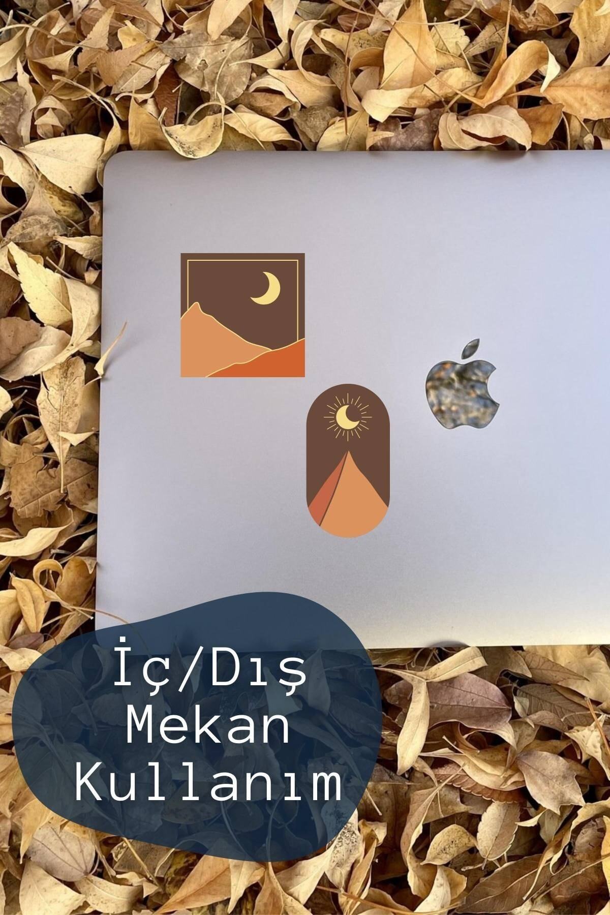 Boho Temalı Sticker Seti - 4 Adet Etiket Seti- Telefon, Tablet, Defter Laptop Uyumlu Etiket