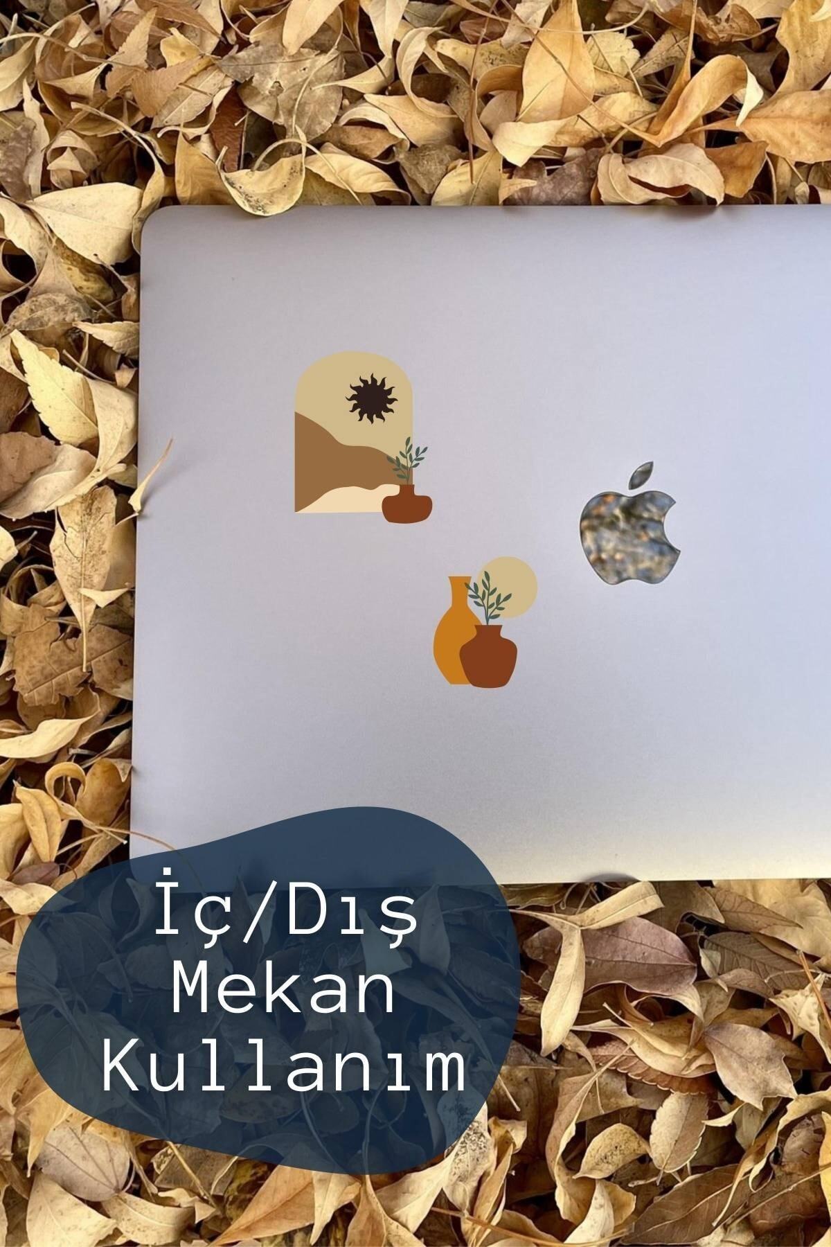 Boho Temalı Sticker Seti - 4 Adet Etiket Seti- Telefon, Tablet, Defter Laptop Uyumlu Etiket