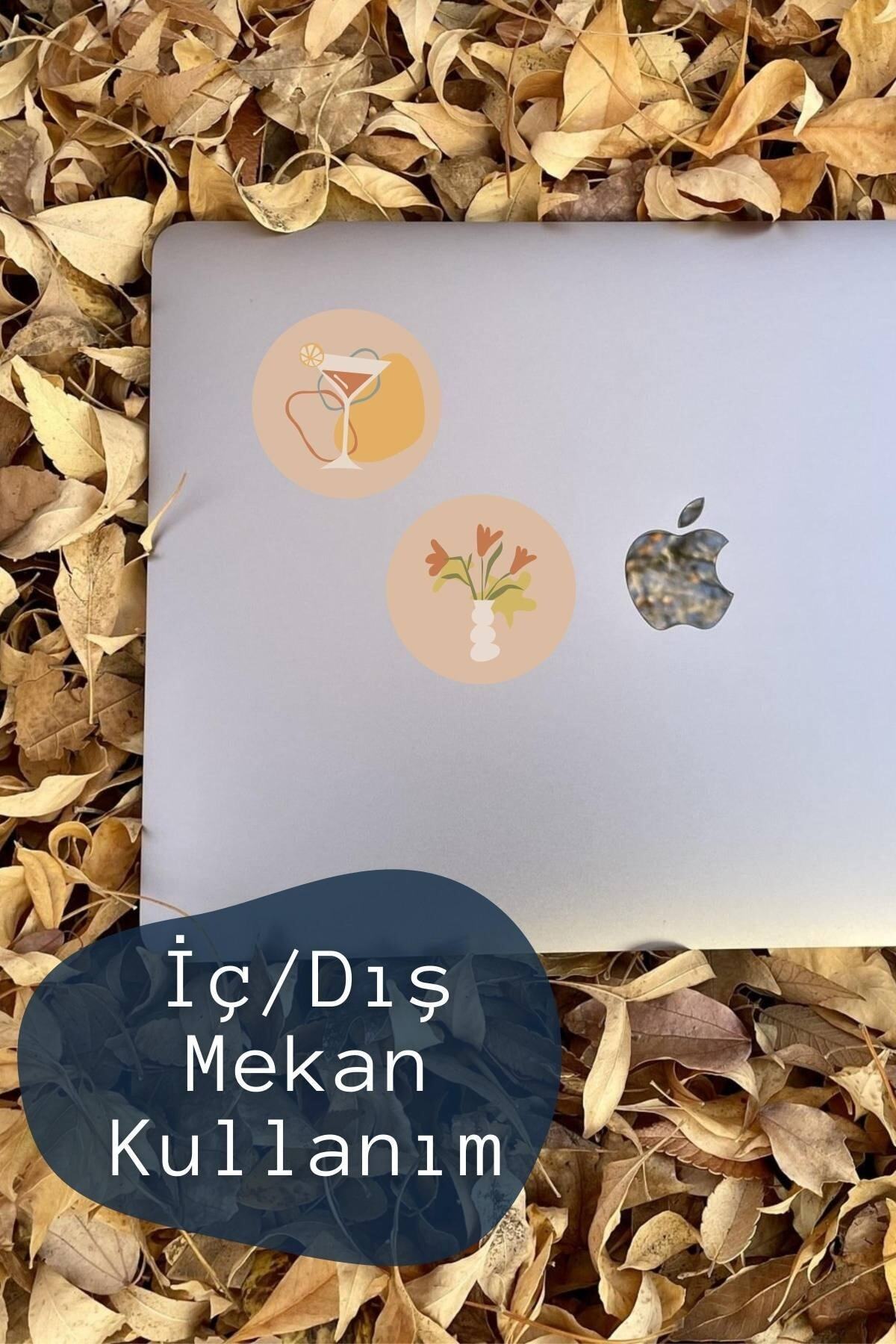 Boho Temalı Sticker Seti - 6 Adet Etiket Seti- Telefon, Tablet, Defter Laptop Uyumlu Etiket