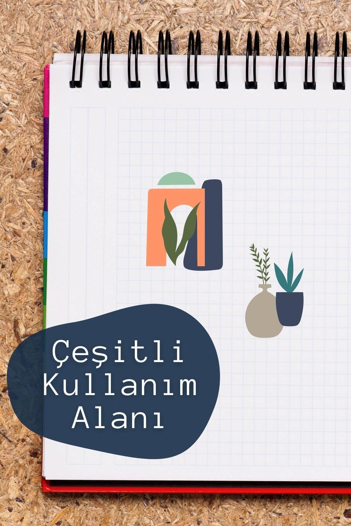 Boho Temalı Sticker Seti - 6 Adet Etiket Seti- Telefon, Tablet, Defter Laptop Uyumlu Etiket