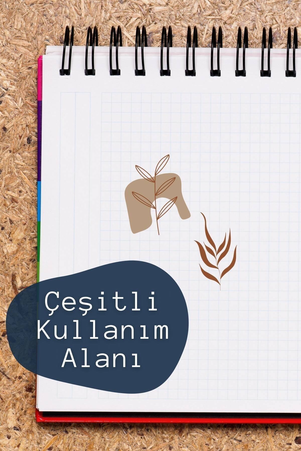 Boho Temalı Sticker Seti - 9 Adet Etiket Seti- Telefon, Tablet, Defter Laptop Uyumlu Etiket