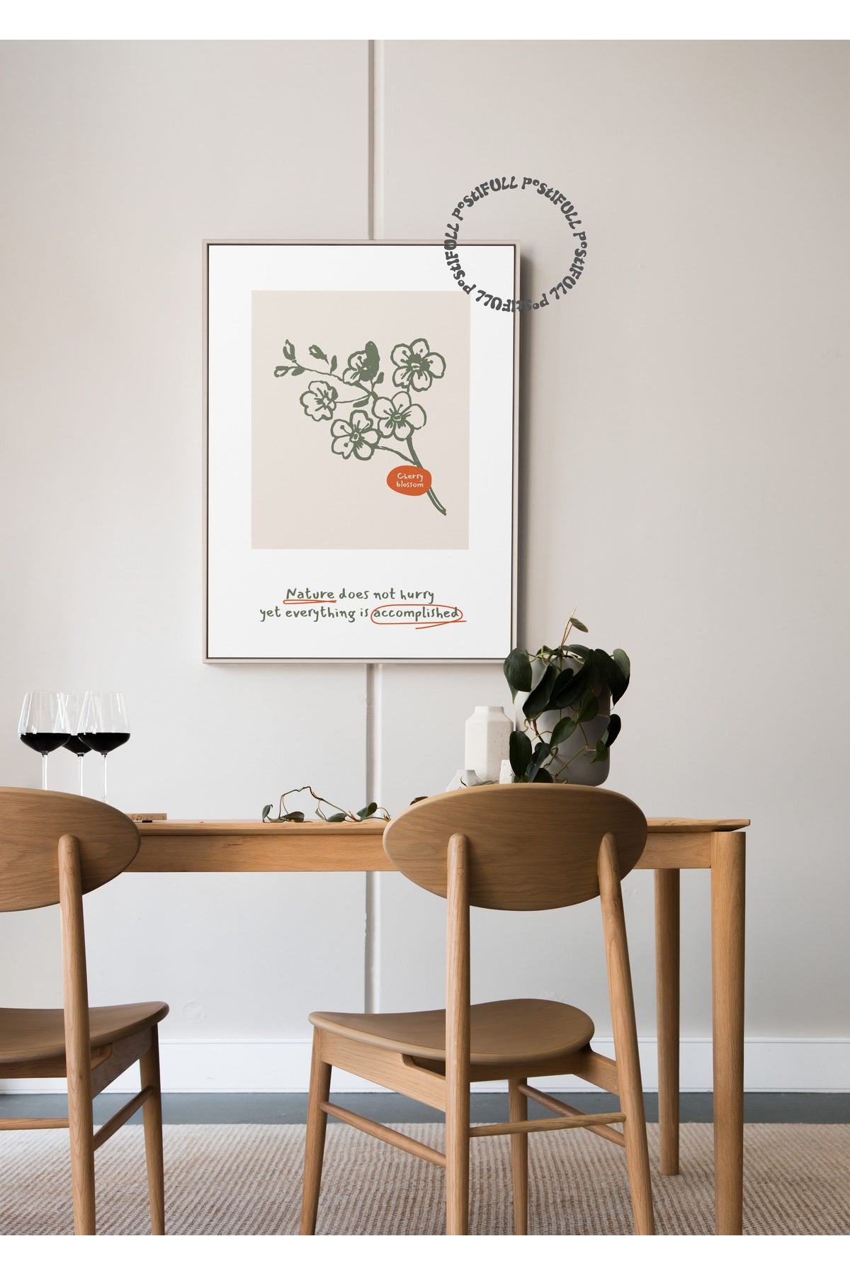 Botanik Poster - Çiçek Çizimi Çerçevesiz Poster