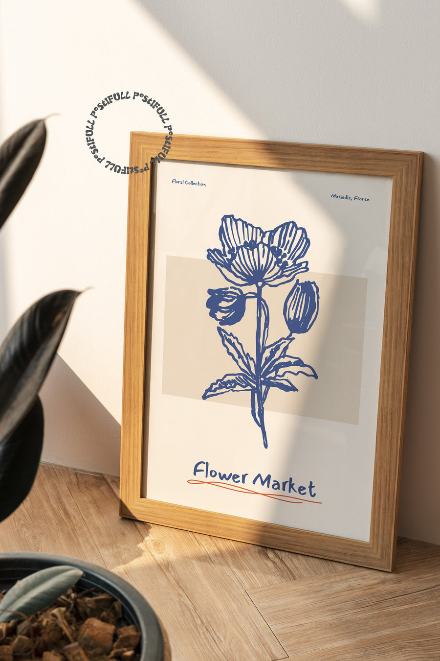 Botanik Poster - Çiçek Çizimi Çerçevesiz Poster