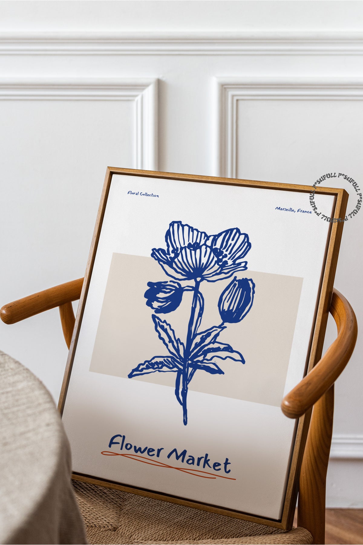 Botanik Poster - Çiçek Çizimi Çerçevesiz Poster