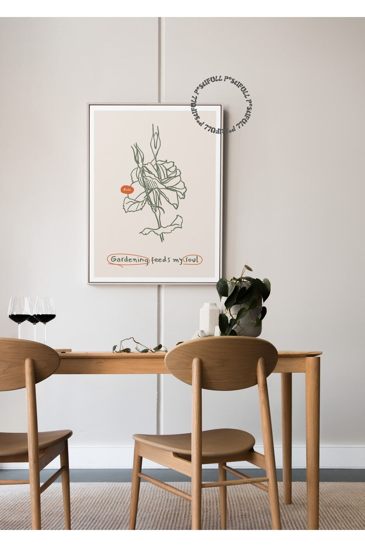 Botanik Poster - Çiçek Çizimi Çerçevesiz Poster