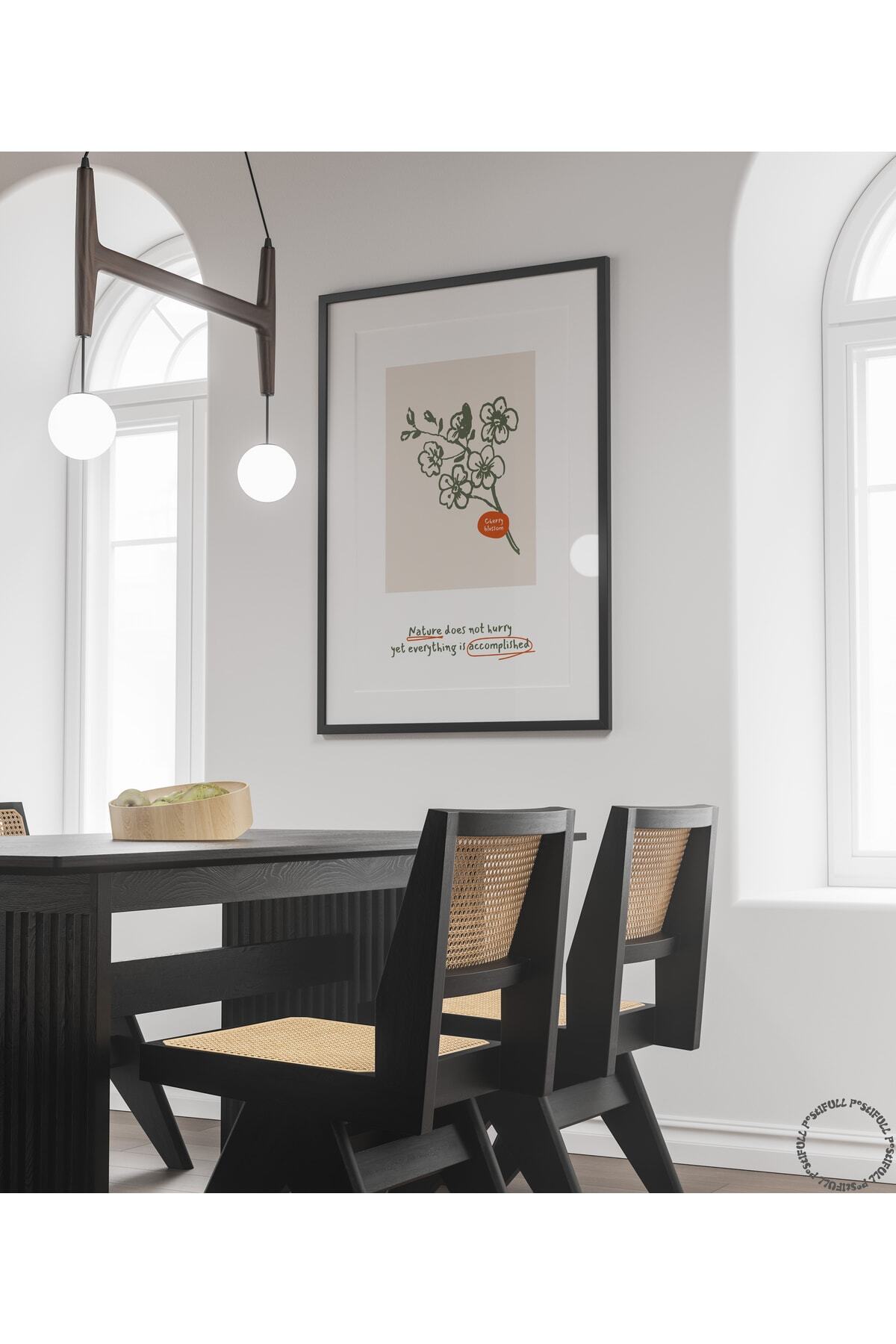 Botanik Poster - Çiçek Çizimi Çerçevesiz Poster