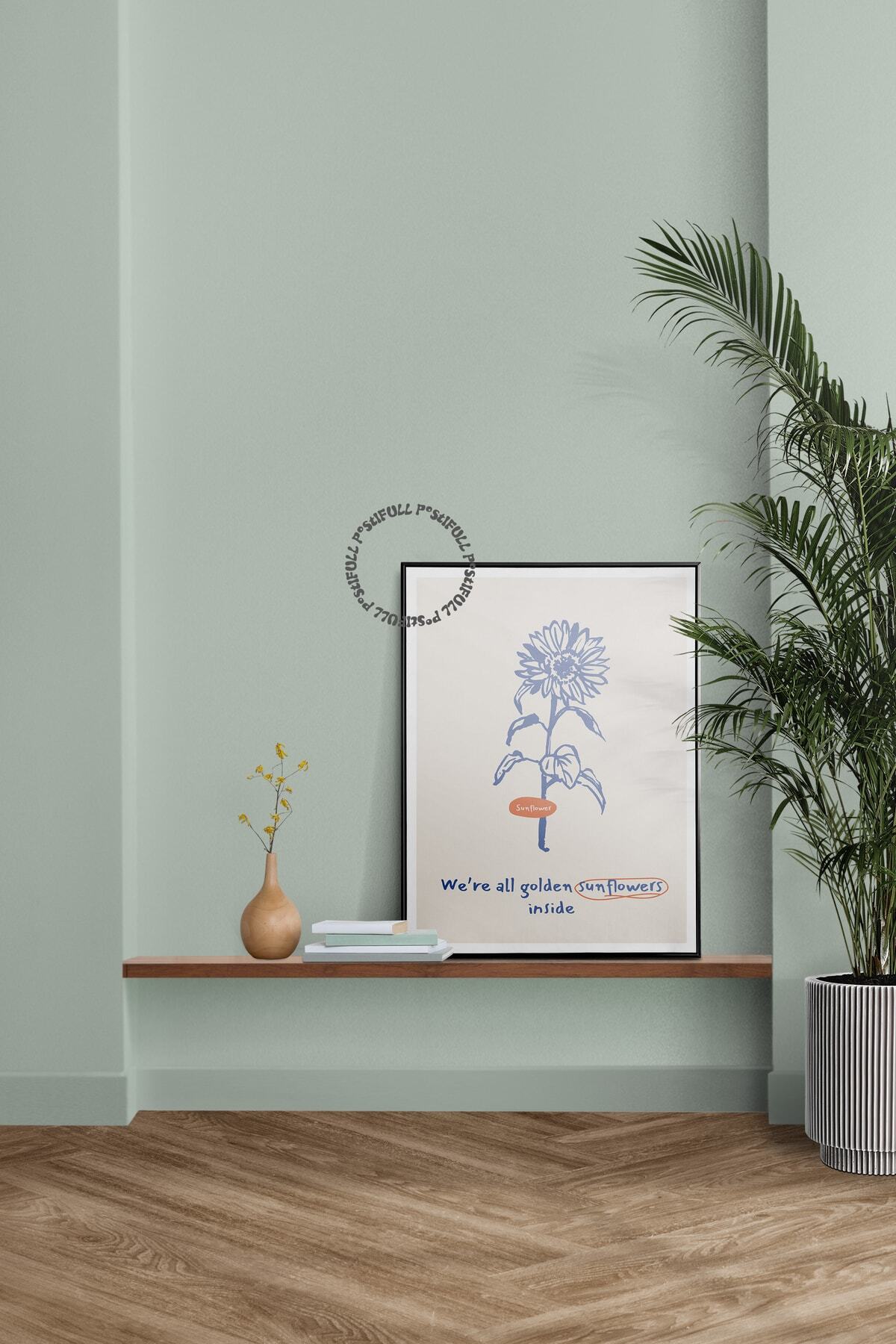 Botanik Poster - Çiçek Çizimi Çerçevesiz Poster
