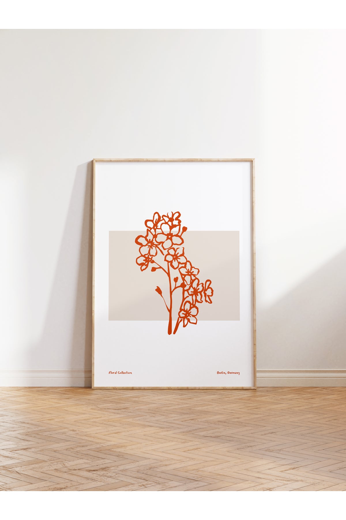 Botanik Poster - Çiçek Çizimi Çerçevesiz Poster