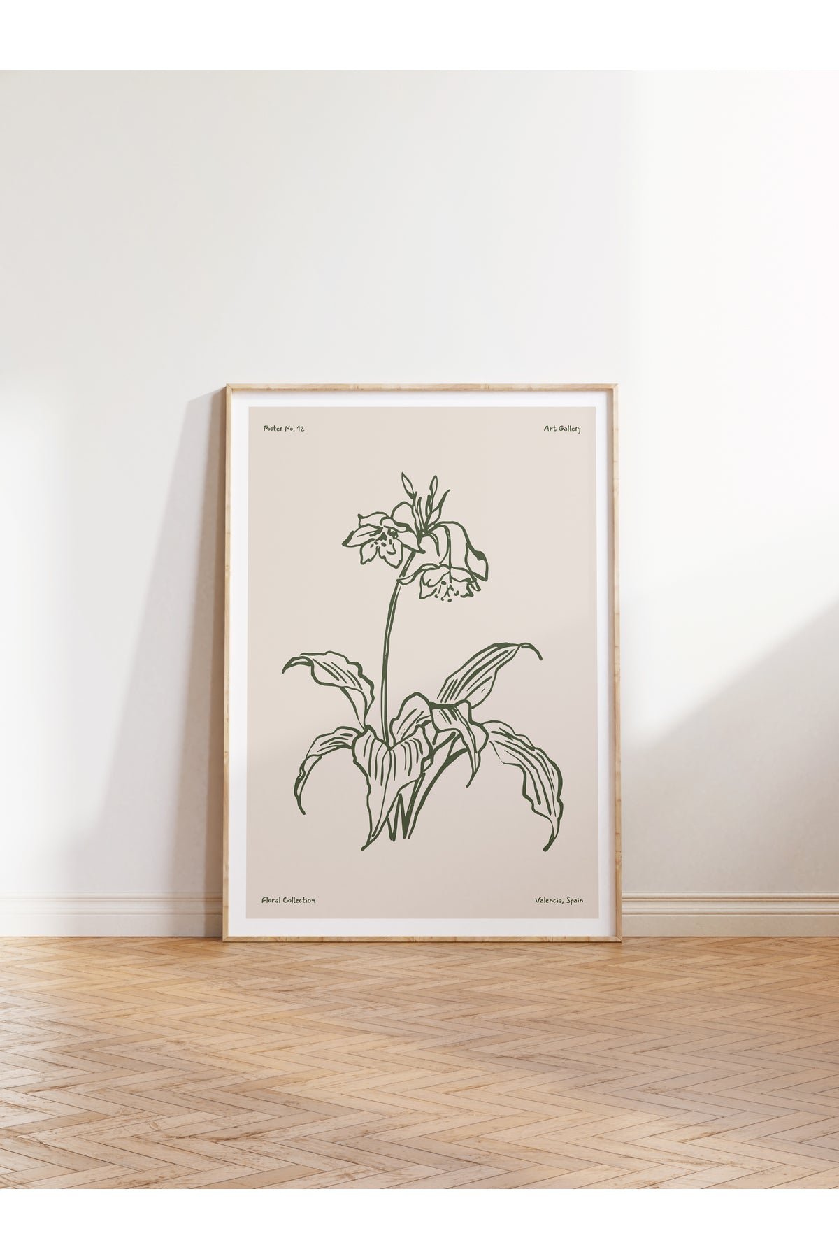 Botanik Poster - Çiçek Çizimi Çerçevesiz Poster