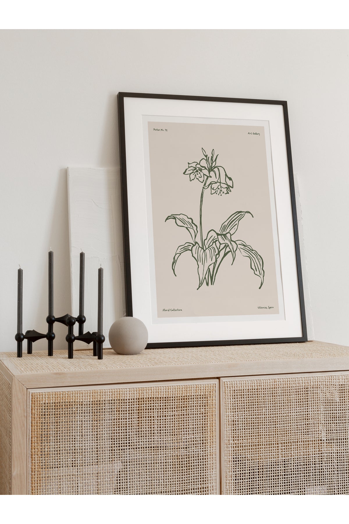 Botanik Poster - Çiçek Çizimi Çerçevesiz Poster