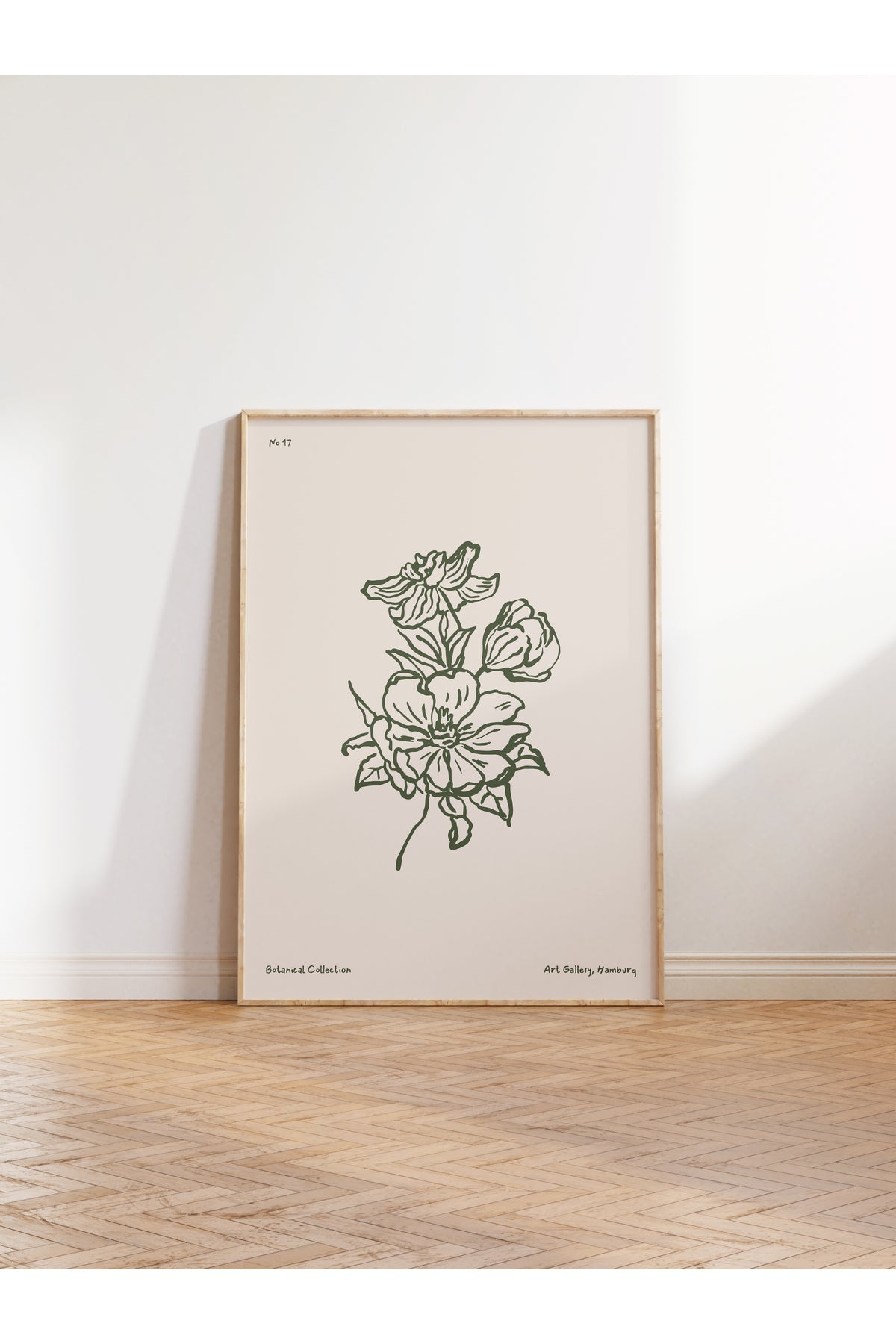 Botanik Poster - Çiçek Çizimi Çerçevesiz Poster
