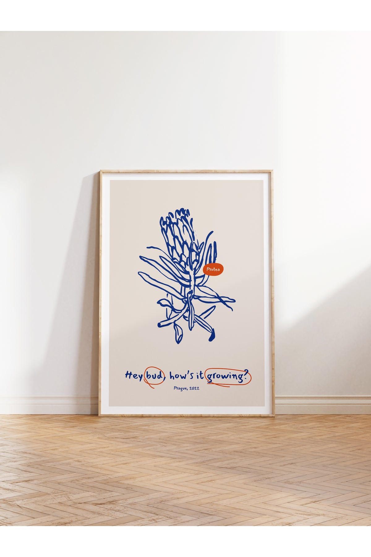 Botanik Poster - Çiçek Çizimi Çerçevesiz Poster
