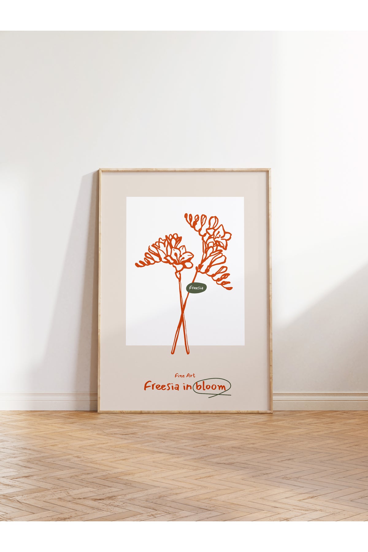 Botanik Poster - Çiçek Çizimi Çerçevesiz Poster