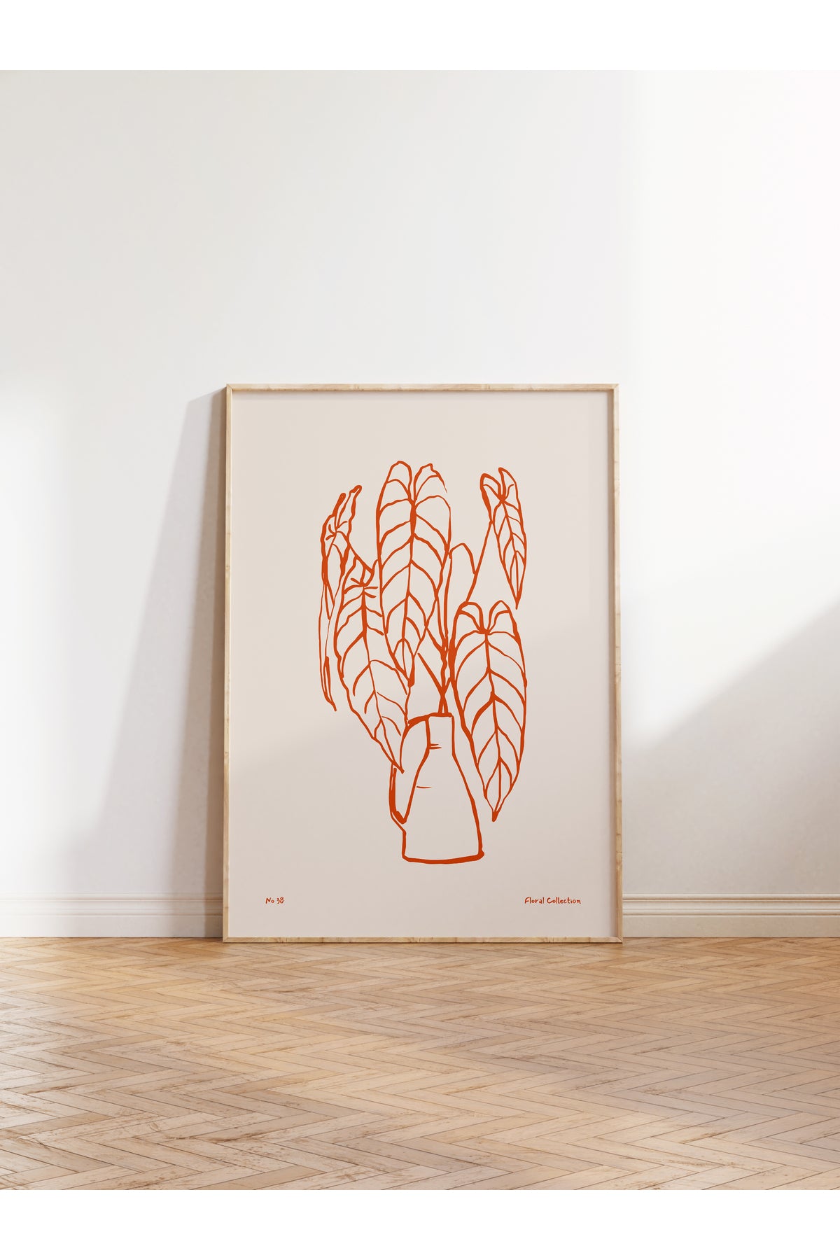 Botanik Poster - Çiçek Çizimi Çerçevesiz Poster