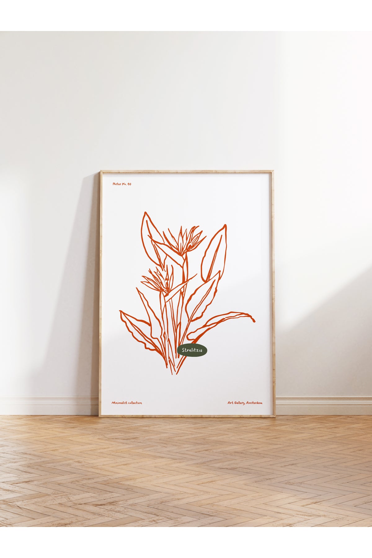 Botanik Poster - Çiçek Çizimi Çerçevesiz Poster
