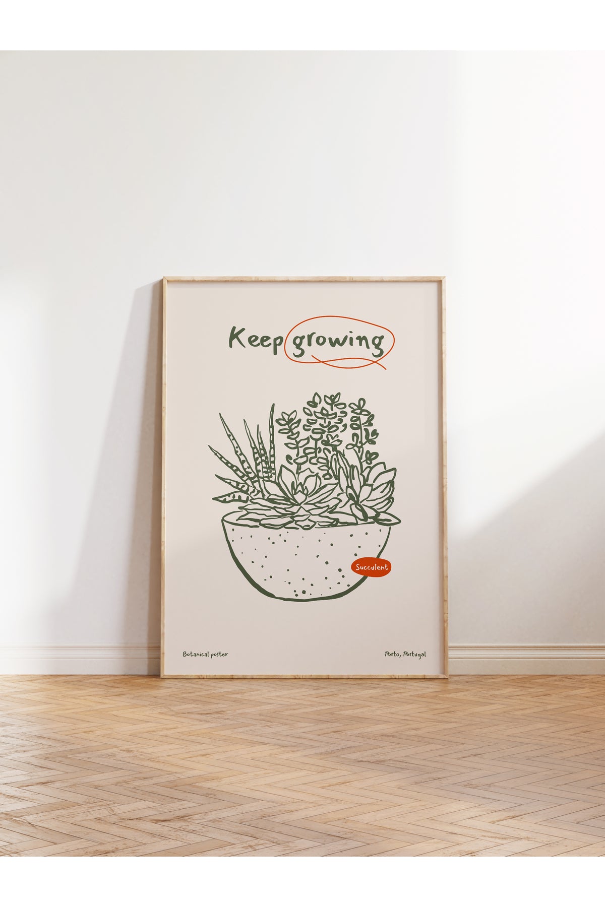 Botanik Poster - Çiçek Çizimi Çerçevesiz Poster