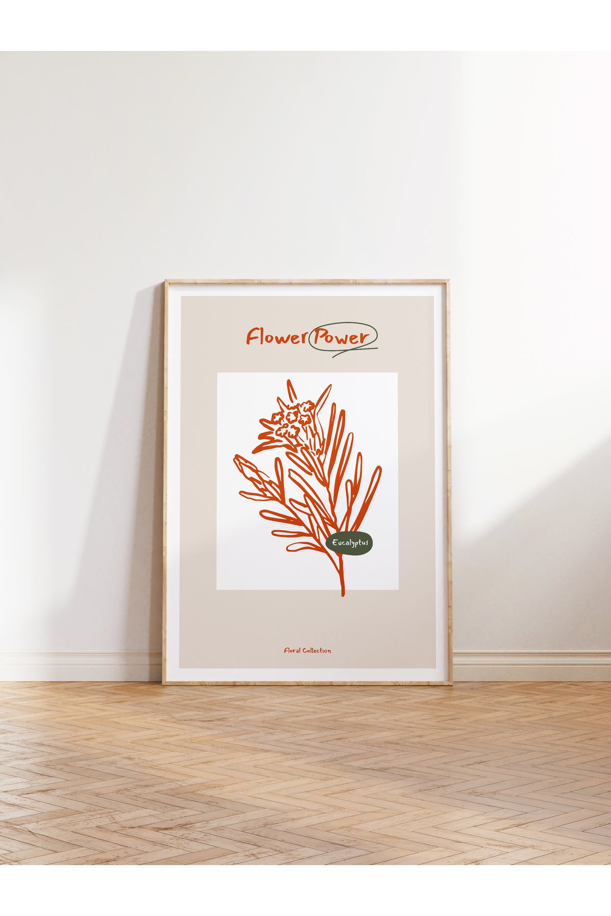 Botanik Poster - Çiçek Çizimi Çerçevesiz Poster