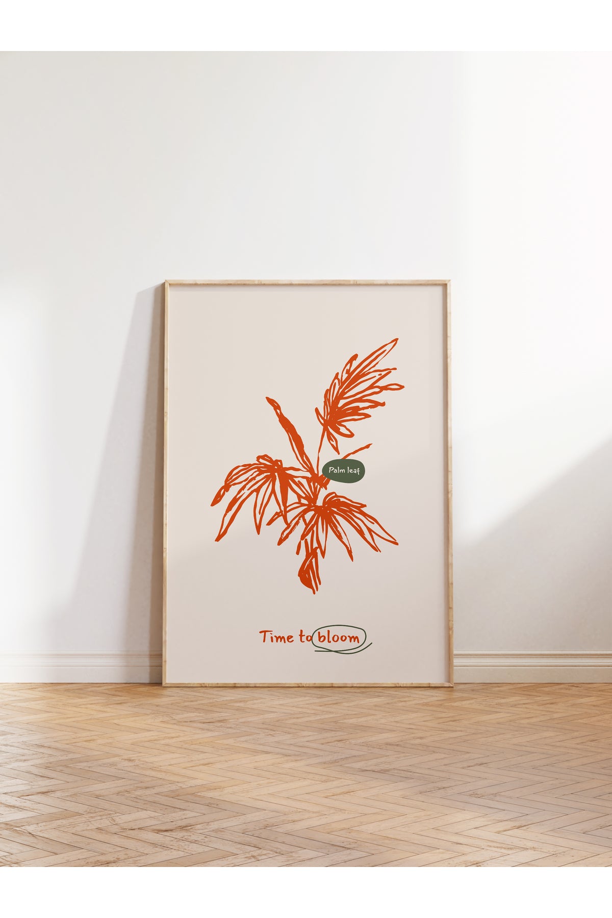 Botanik Poster - Çiçek Çizimi Çerçevesiz Poster