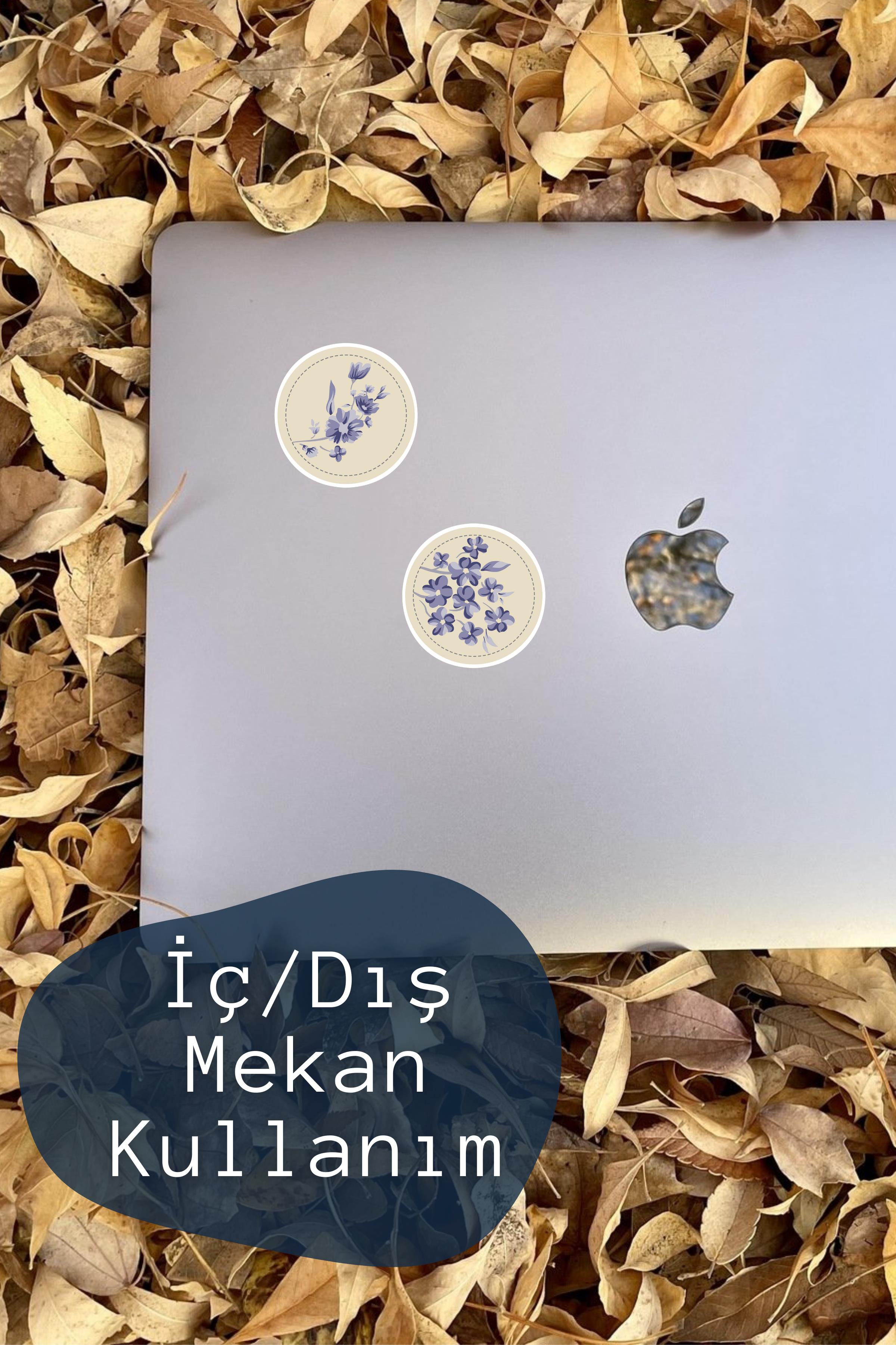 Botanik Temalı Sticker ve Etiket Seti - Orta Boy - Su Geçirmez, Kalın Yapışkanlı Sticker Seti