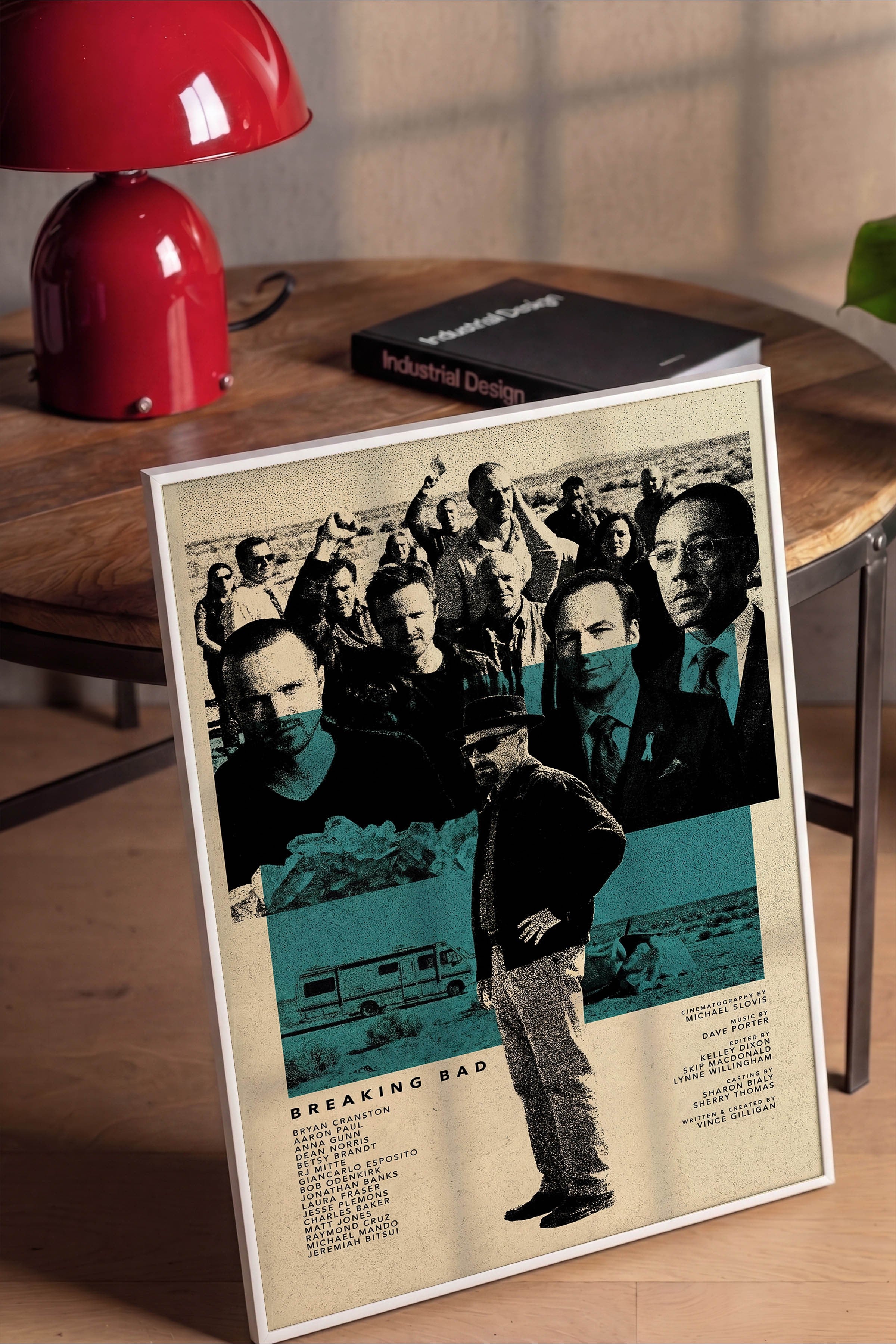 Breaking Bad Beyaz Çerçeveli Poster, Sinema ve Dizi Tablo, Film Dizi Afişleri NO:112765