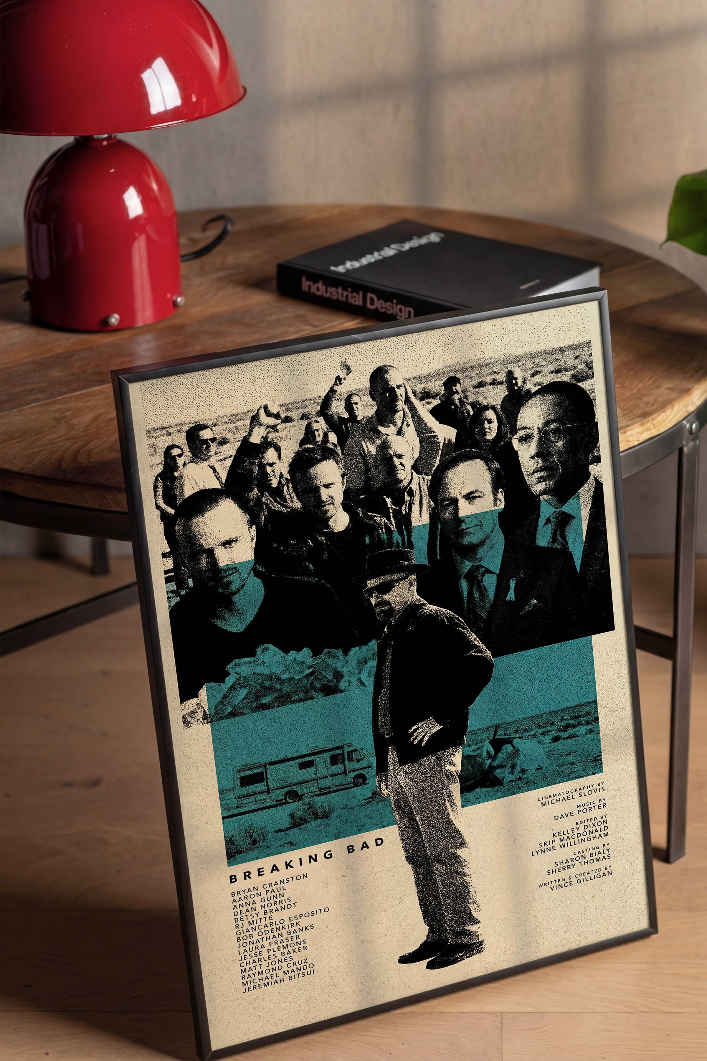 Breaking Bad Siyah Çerçeveli Poster, Sinema ve Dizi Tablo, Film Dizi Afişleri NO:112765
