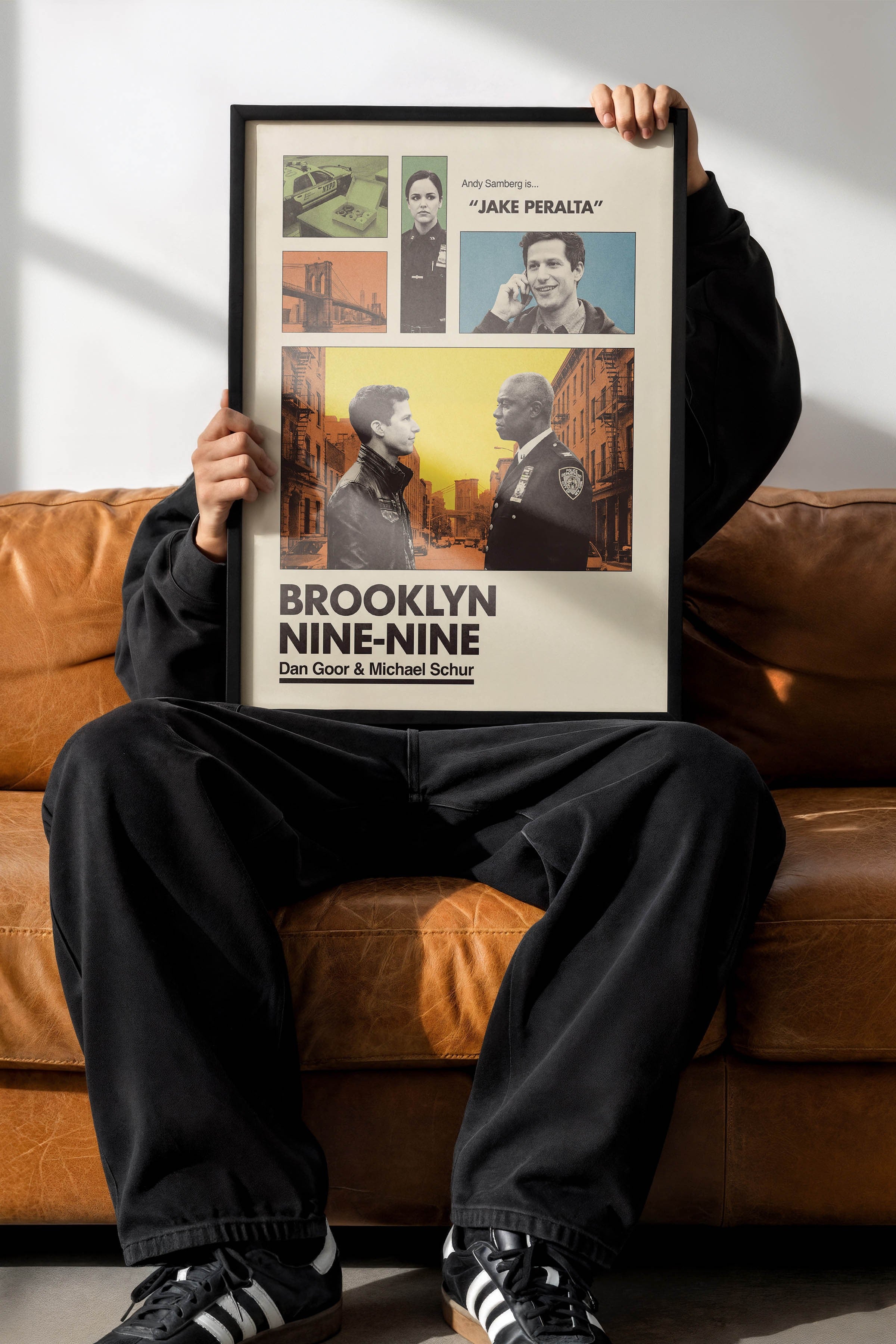Brooklyn Nine-Nine Siyah Çerçeveli Poster, Sinema ve Dizi Tablo, Film Dizi Afişleri NO:112923