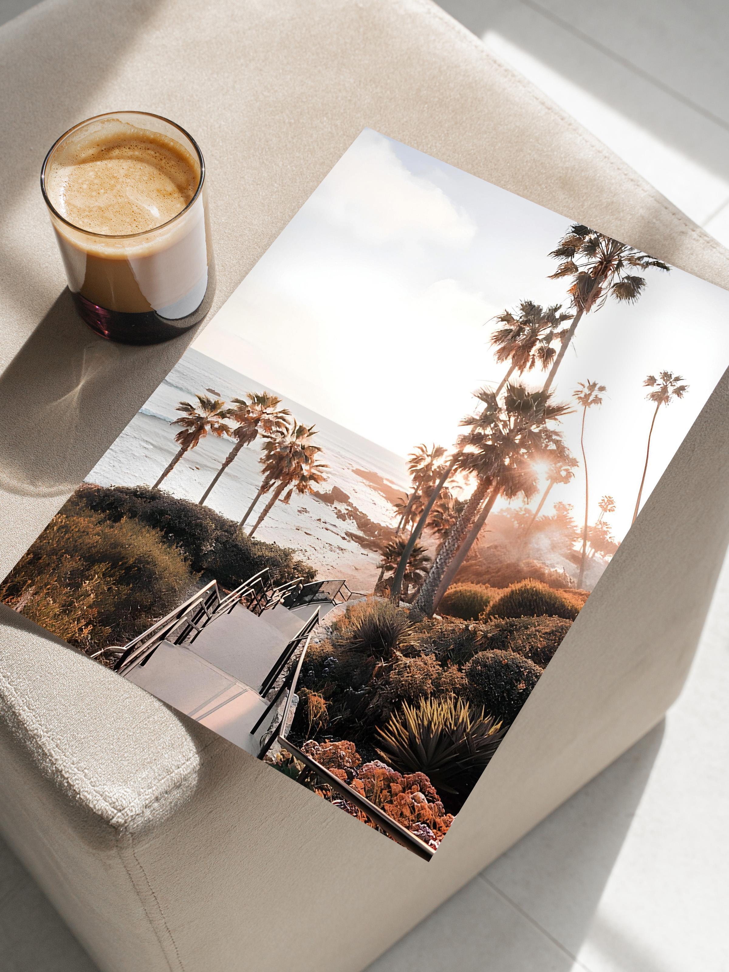 California Laguna Beach Poster, Dikey Duvar Tablosu Comfort Serisi NO:108339