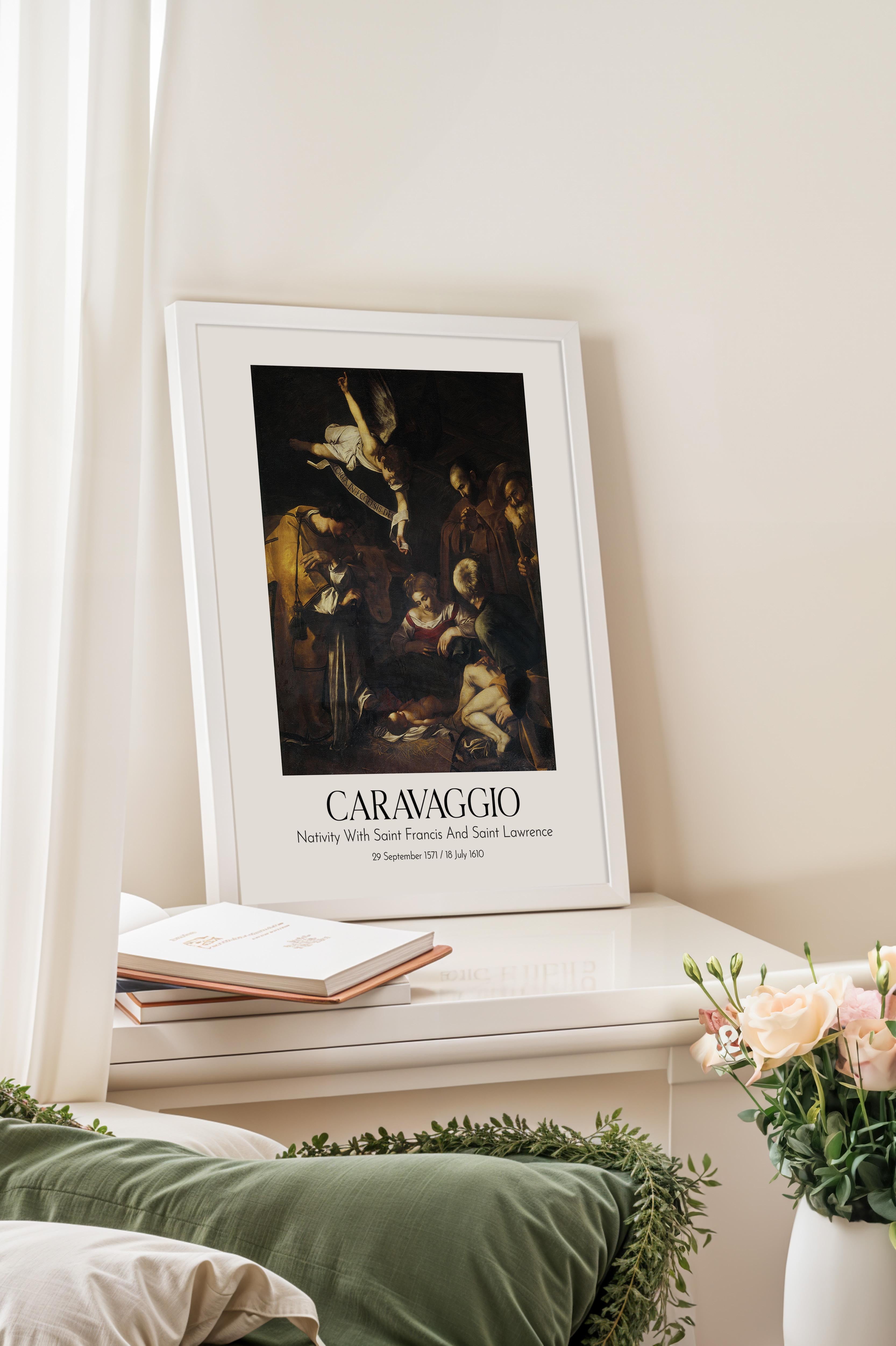 Caravaggio, Beyaz Çerçeveli Tablo, Sanat Serisi NO:111645