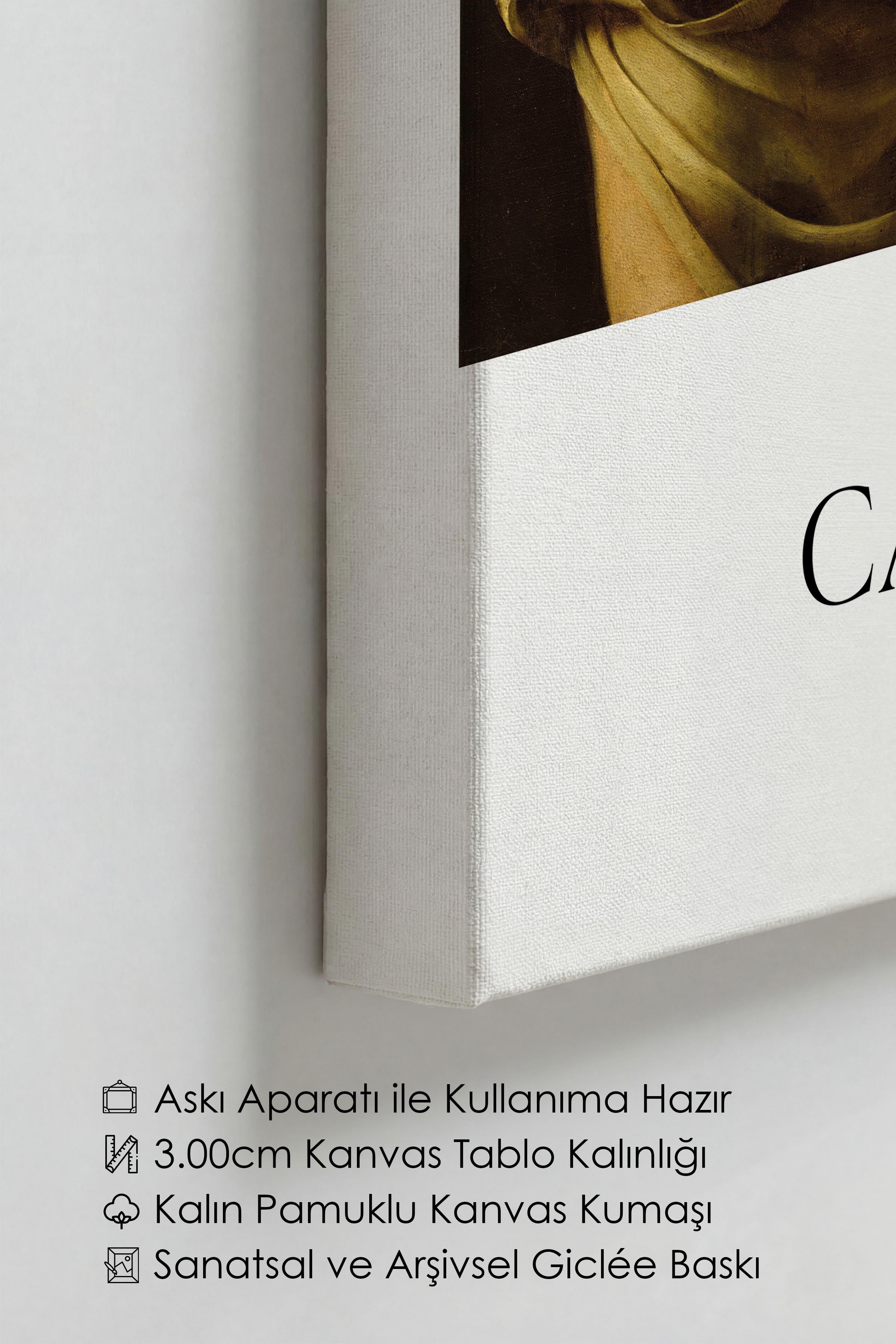 Caravaggio - Der Ungläubige Thomas, Kanvas Tablo, Sanat Serisi NO:111632