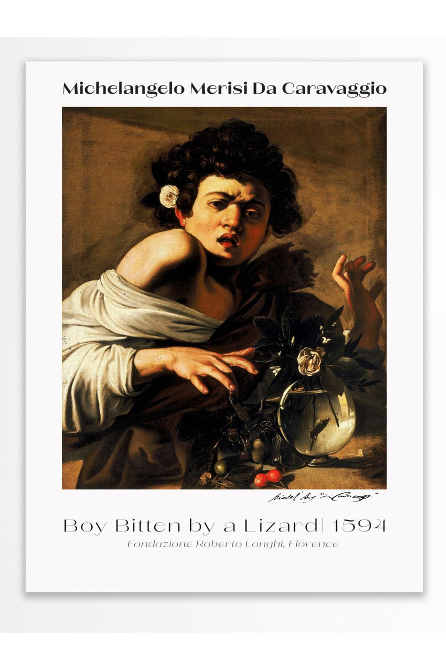 Boy Bitten by a Lizard Modern Sanat Çerçevesiz Poster