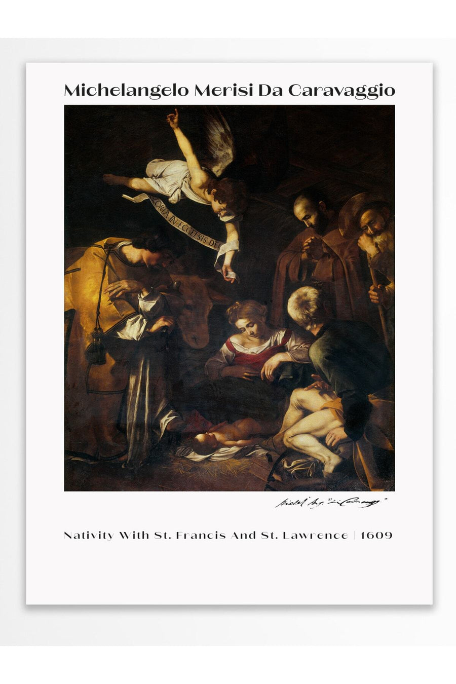 Nativity With St. Francis And St. Lawrence Modern Sanat Çerçevesiz Poster