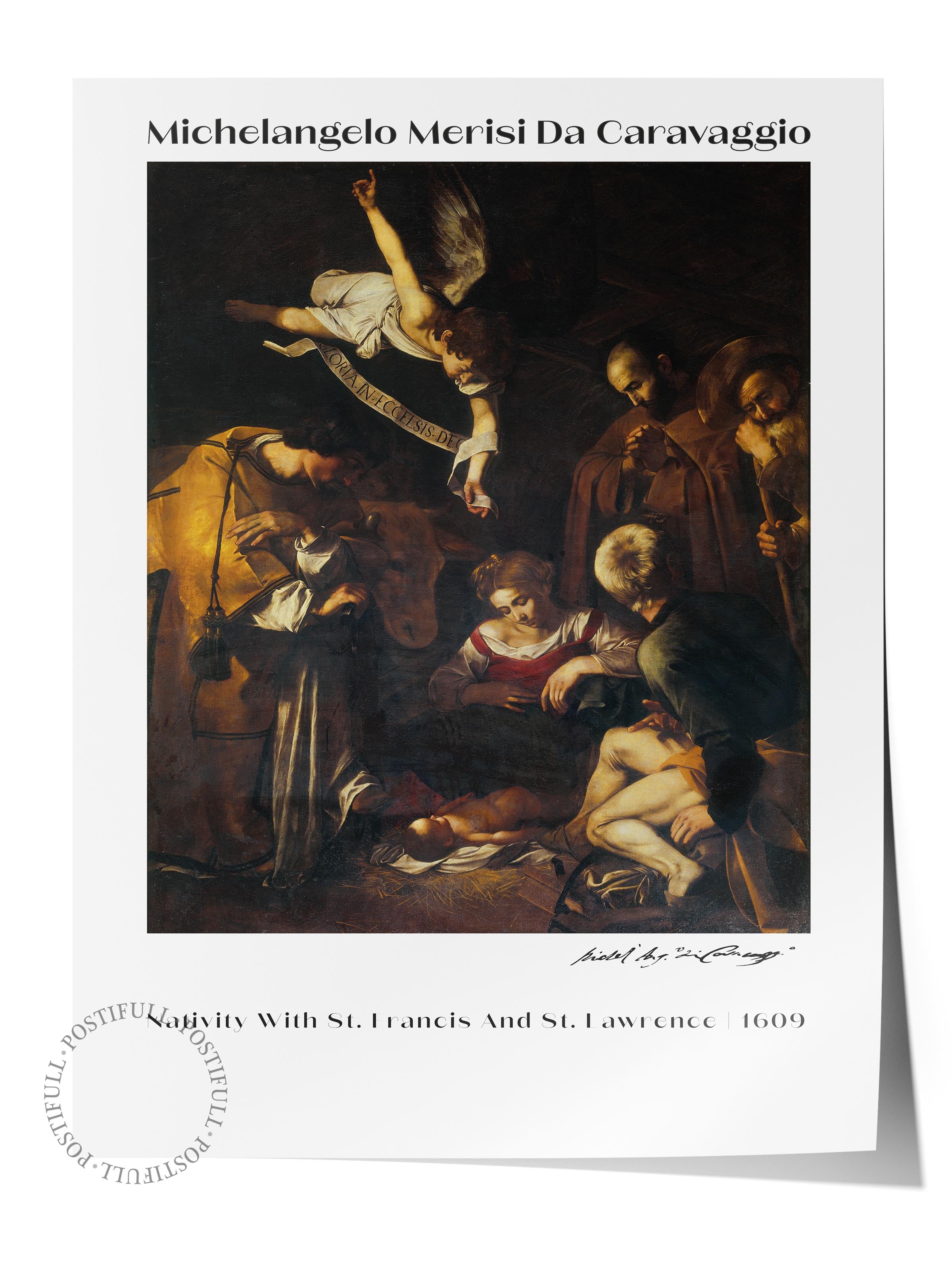 Caravaggio Duvar Posteri - Duvar Dekoru - Sanat Serisi Posterleri - Kalın Kuşe Kağıt - Çerçevesiz