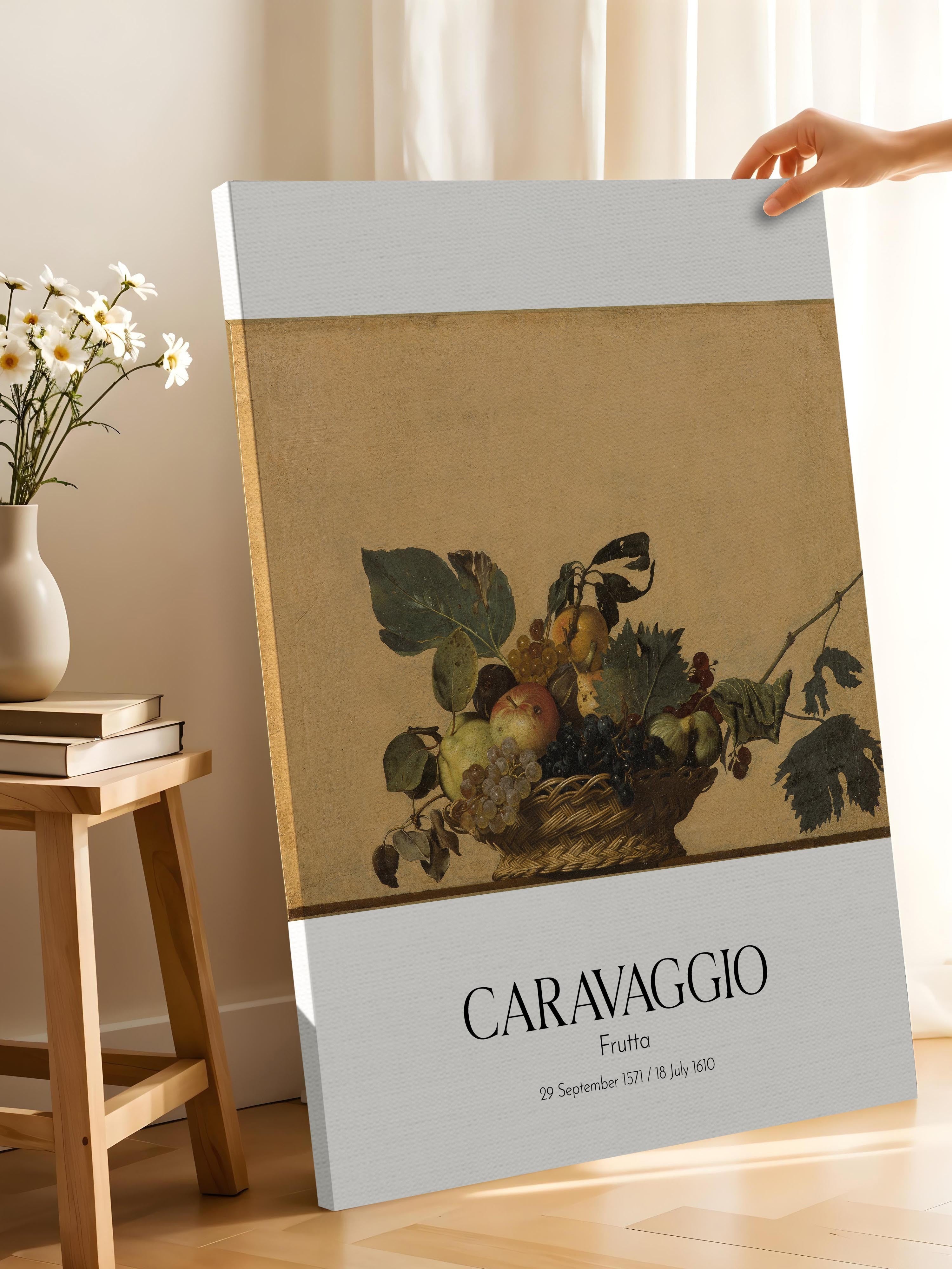Caravaggio - Frutta, Kanvas Tablo, Sanat Serisi NO:111634