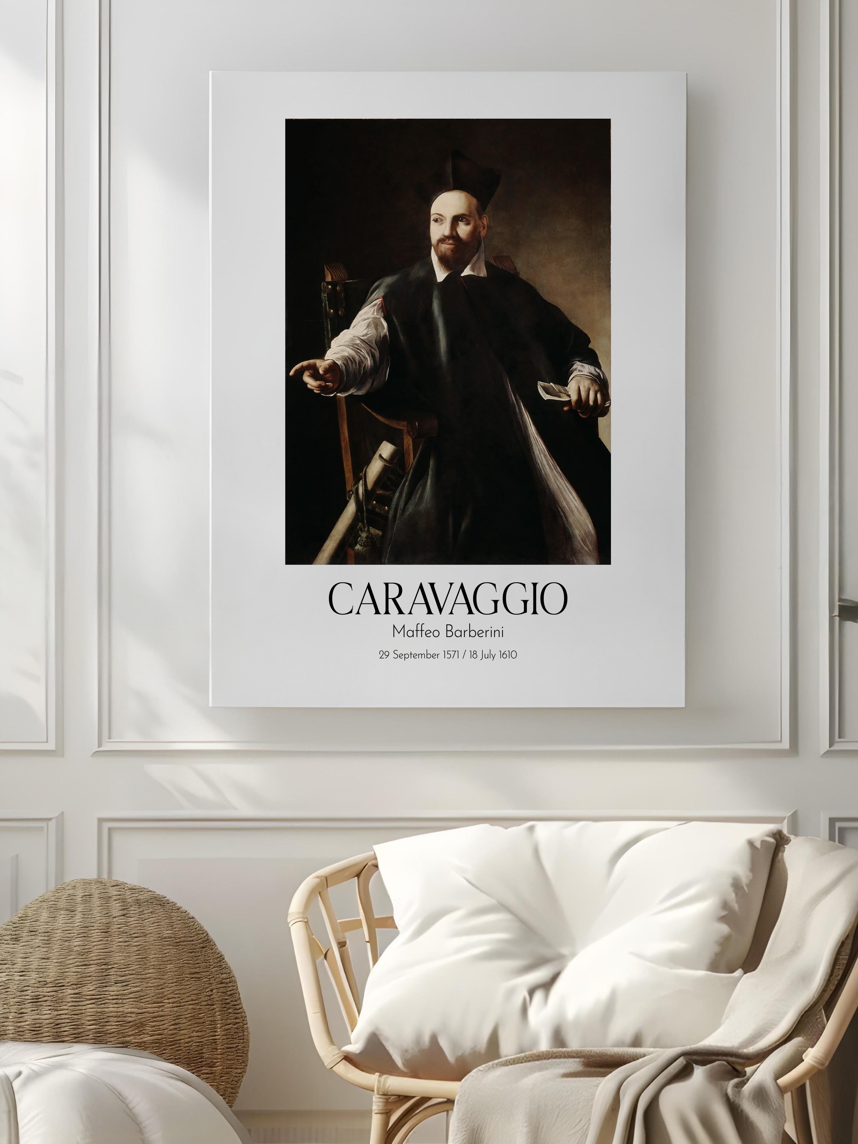 Caravaggio - Maffeo Barberini, Kanvas Tablo, Sanat Serisi NO:111639
