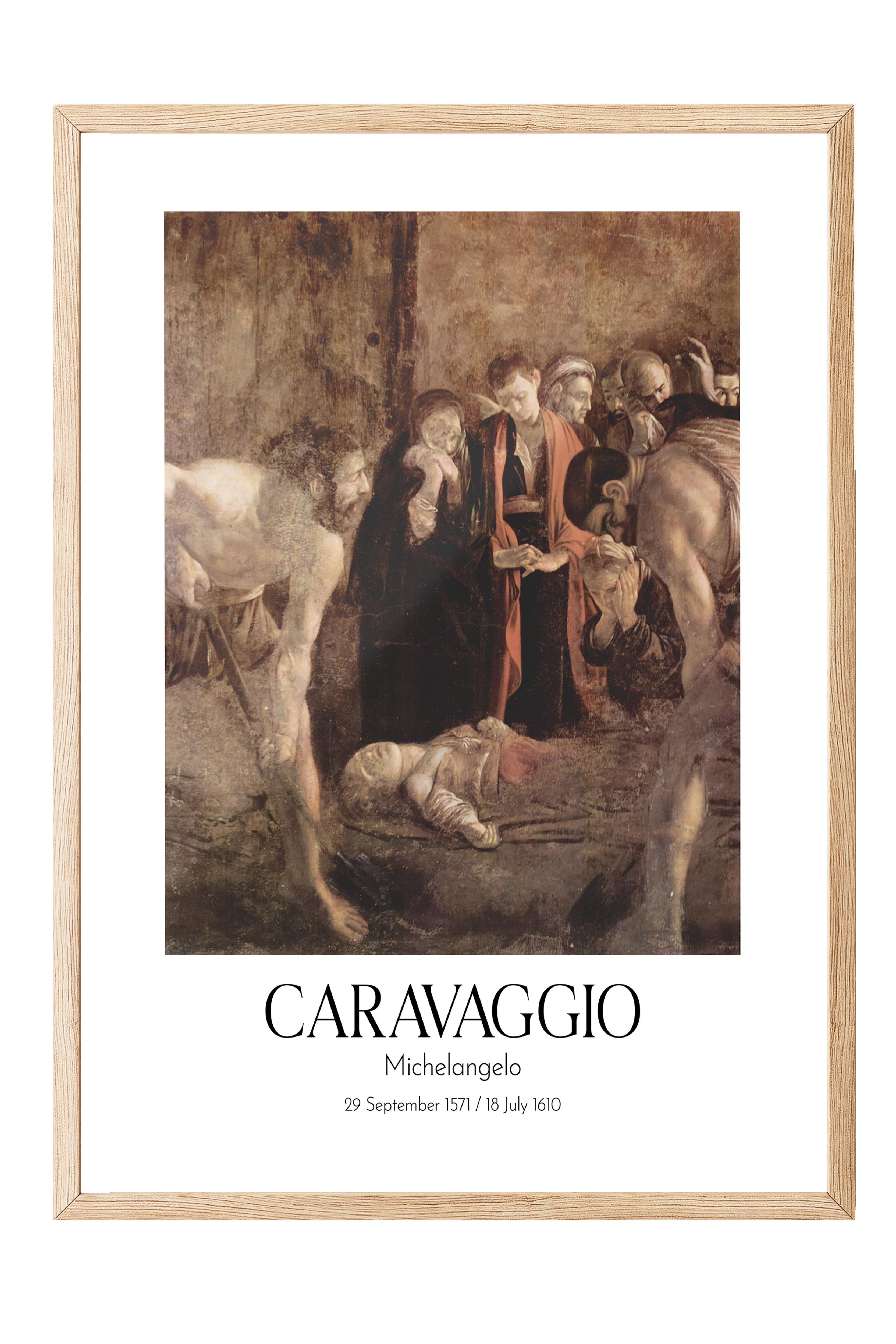 Caravaggio - Michelangelo, Ahşap Çerçeveli Tablo, Sanat Serisi NO:111642