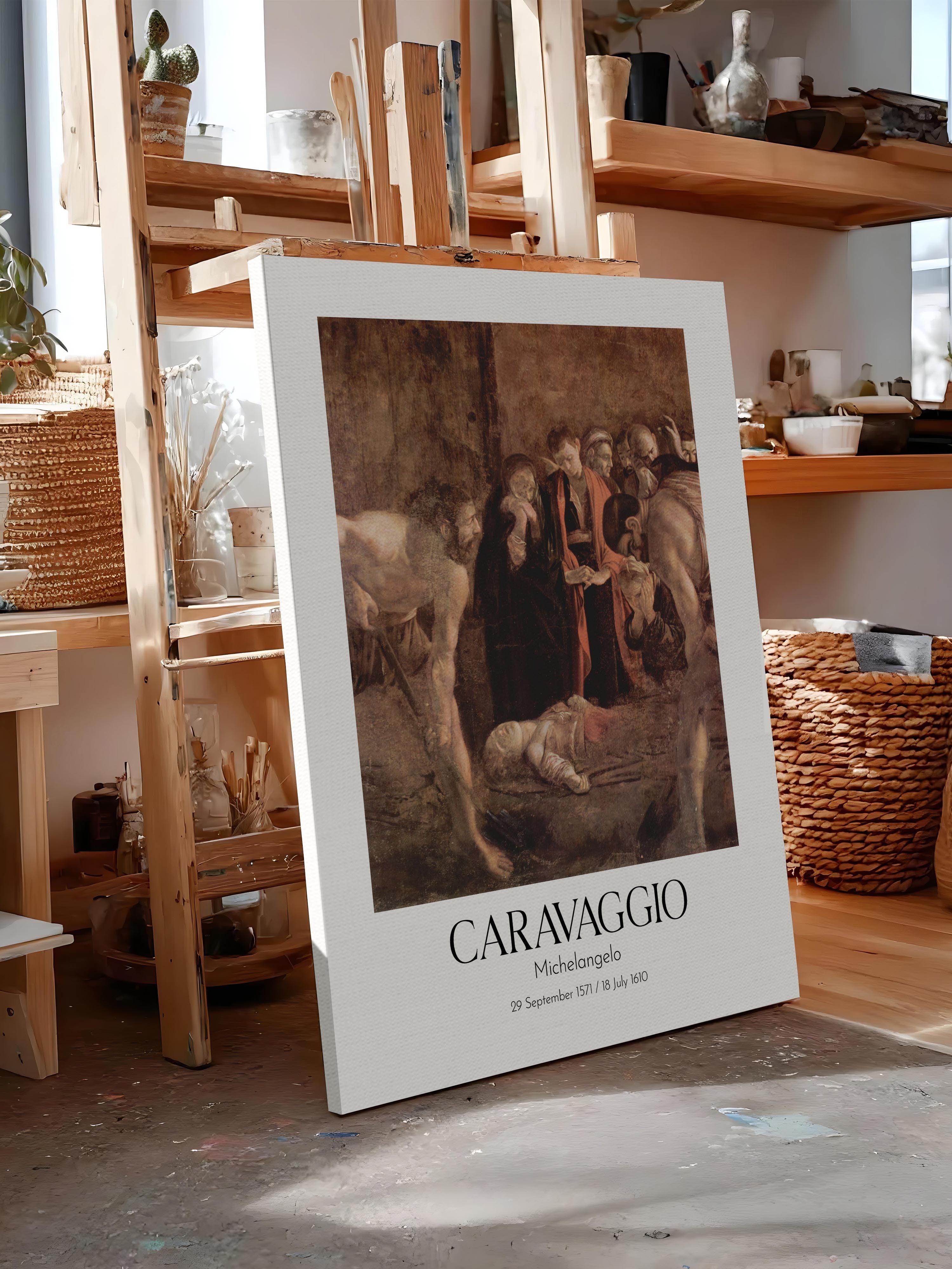 Caravaggio - Michelangelo, Kanvas Tablo, Sanat Serisi NO:111642